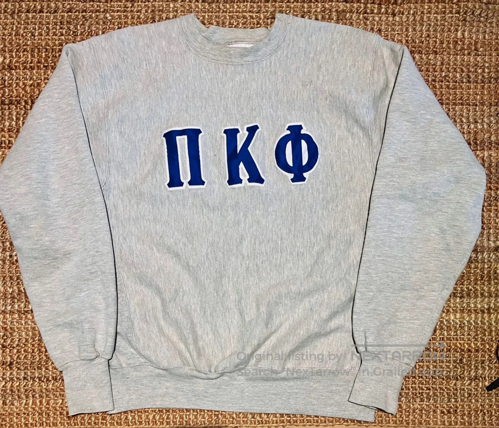 VINNY's Vintage 80s-90s Collegiate Sweatshirt. Size US L / EU 52-54 / 3 - 2 Thumbnail
