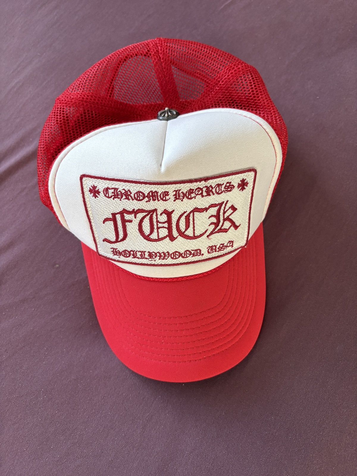 Chrome Hearts Chrome hearts red trucker cap Fuck Size ONE SIZE - 1 Thumbnail
