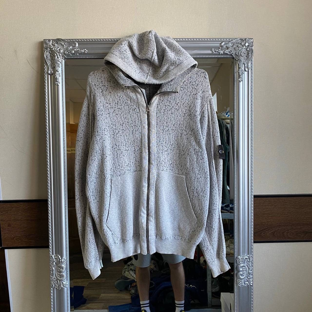 Stone Island Zip Hoodie Grey