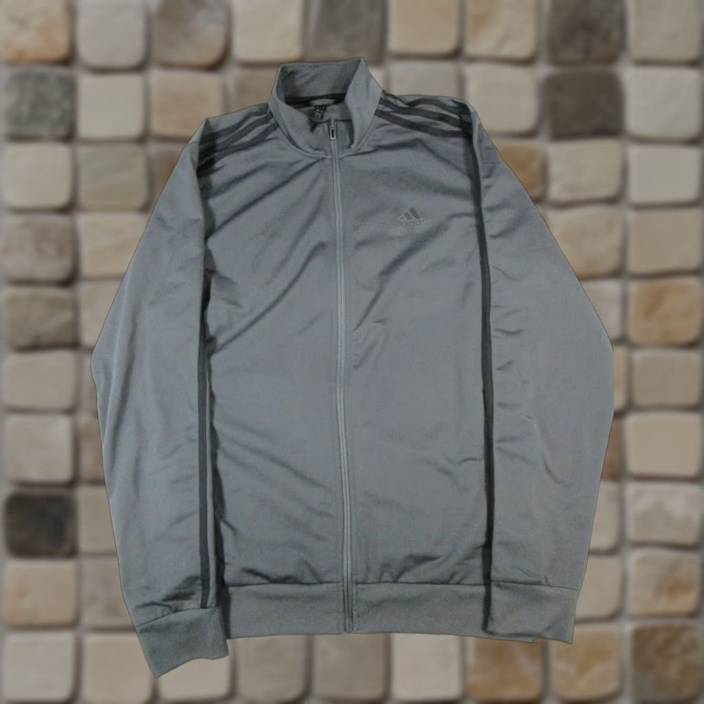 Adidas Adidas Track Jacket Mens Medium Gray Running Full Zip Size US M / EU 48-50 / 2 - 1 Thumbnail
