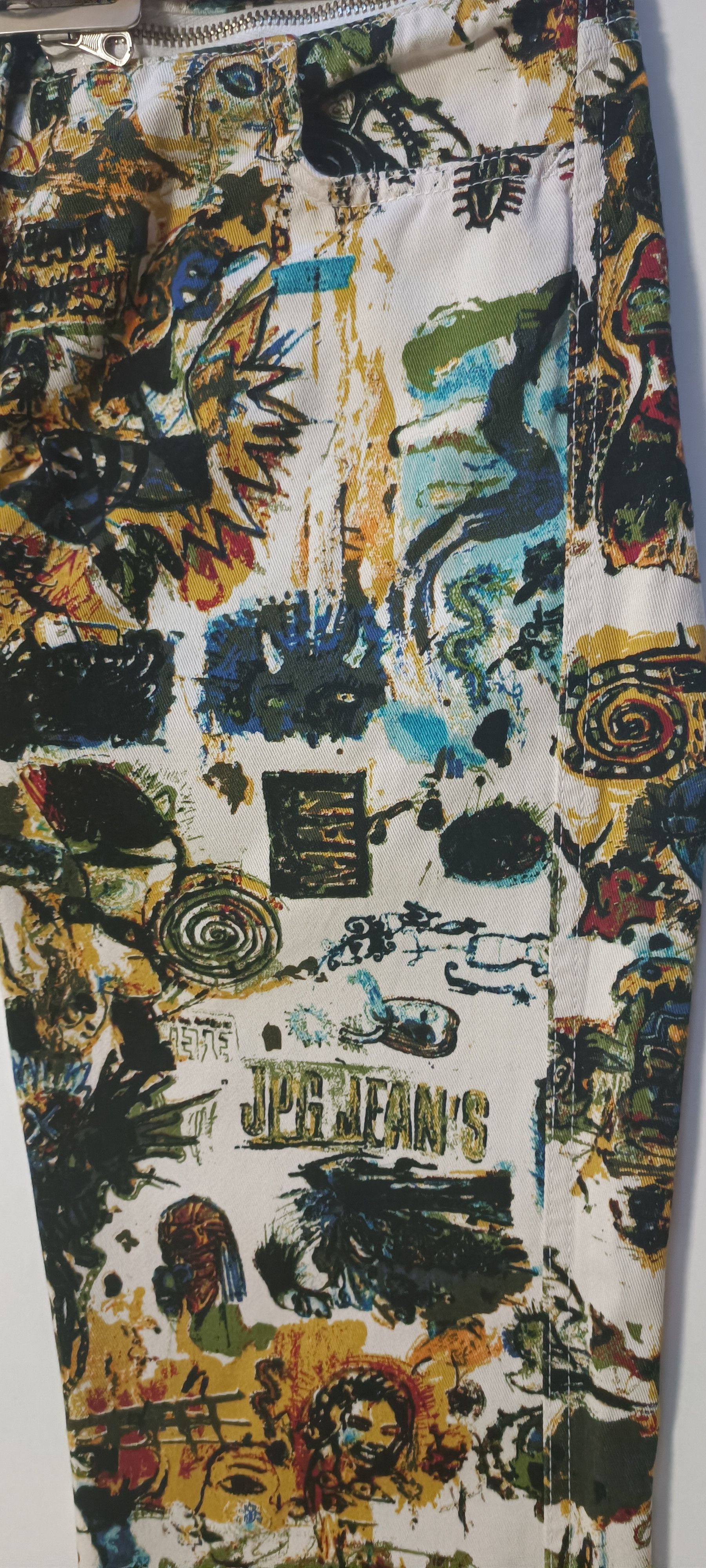 Jean Paul Gaultier 2000 - Basquiat graffiti pants Size 26" / US 2 / IT 38 - 5 Thumbnail