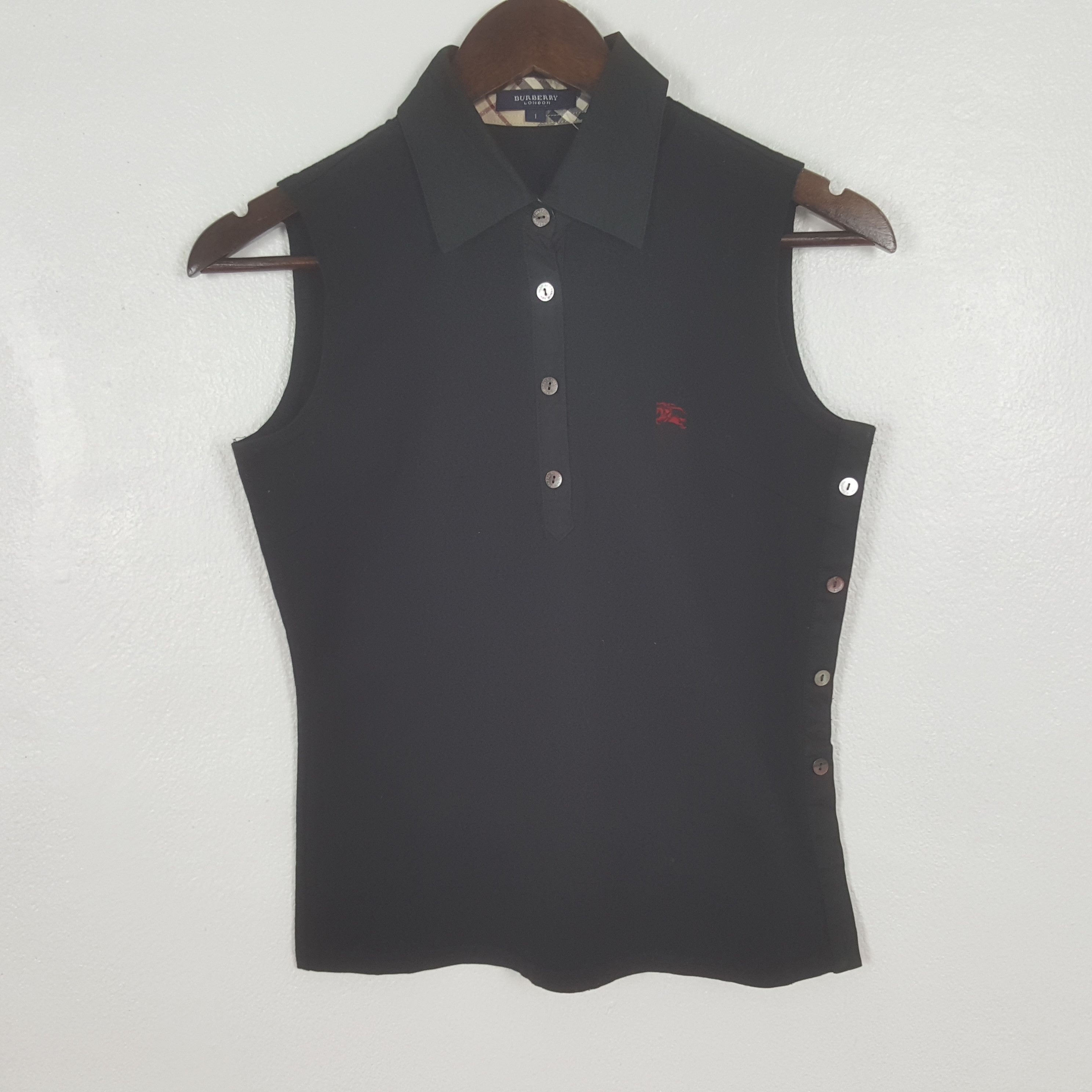 Burberry Vintage Burberry London Custom Spell Out Vest Shirt Size XS / US 0-2 / IT 36-38 - 3 Thumbnail