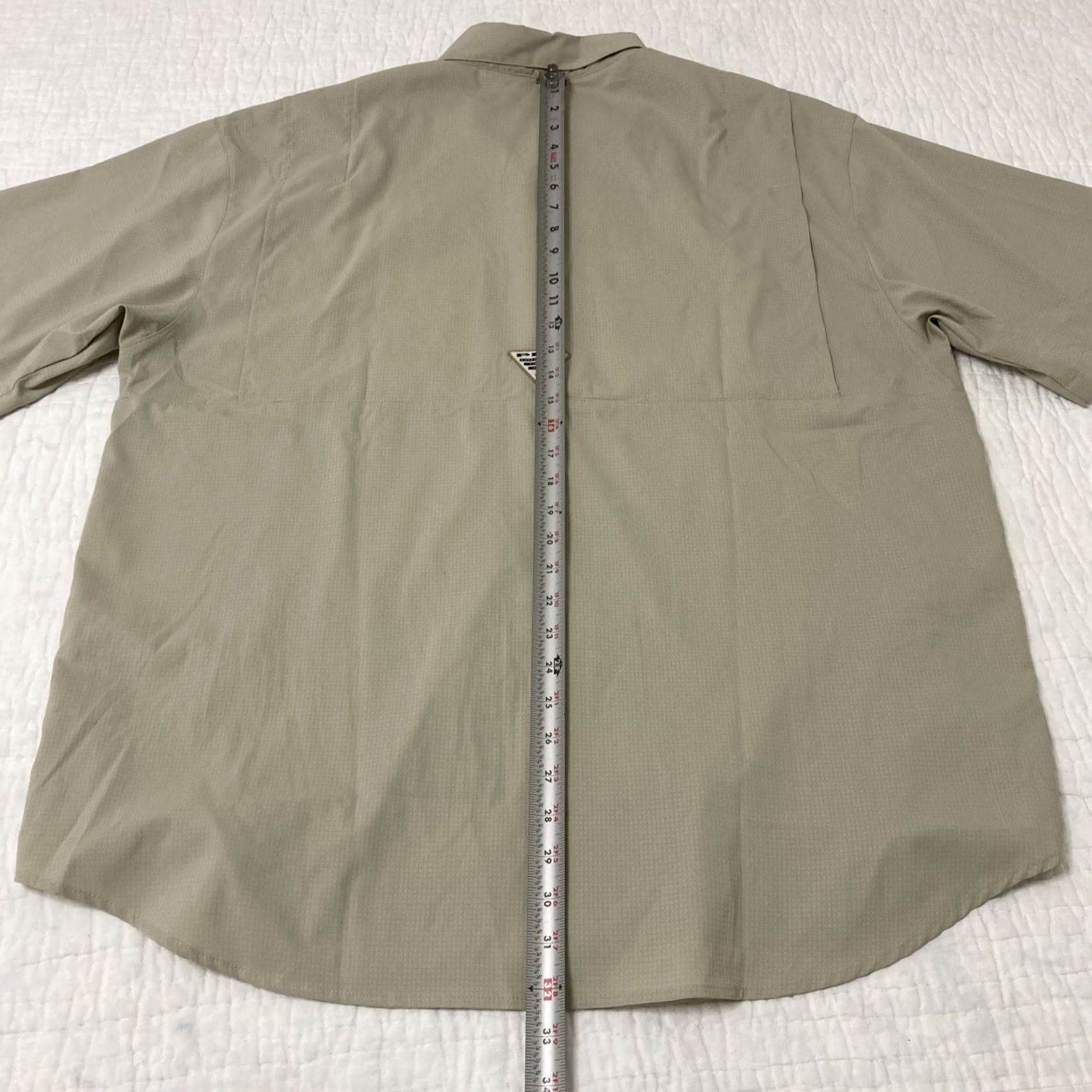 Vintage Columbia PFG Omni-Shade Shirt XL Beige Short Sleeve Button-Up Outdoors Vest Vented Pockets Men Size US XL / EU 56 / 4 - 7 Thumbnail