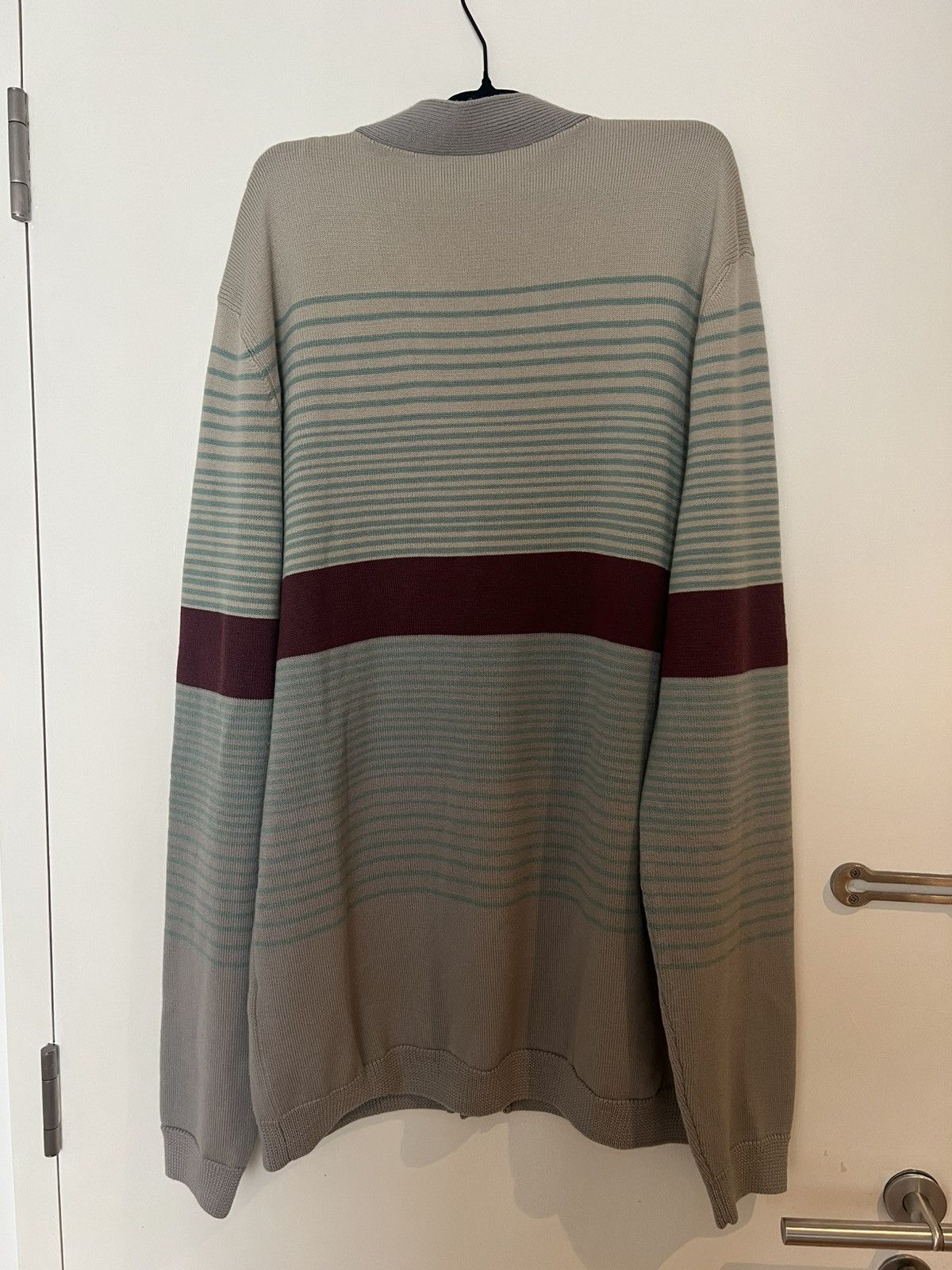 Missoni MISSONI Wool Striped Cardigan Multicolour Gray Large Jumper Size US L / EU 52-54 / 3 - 2 Thumbnail