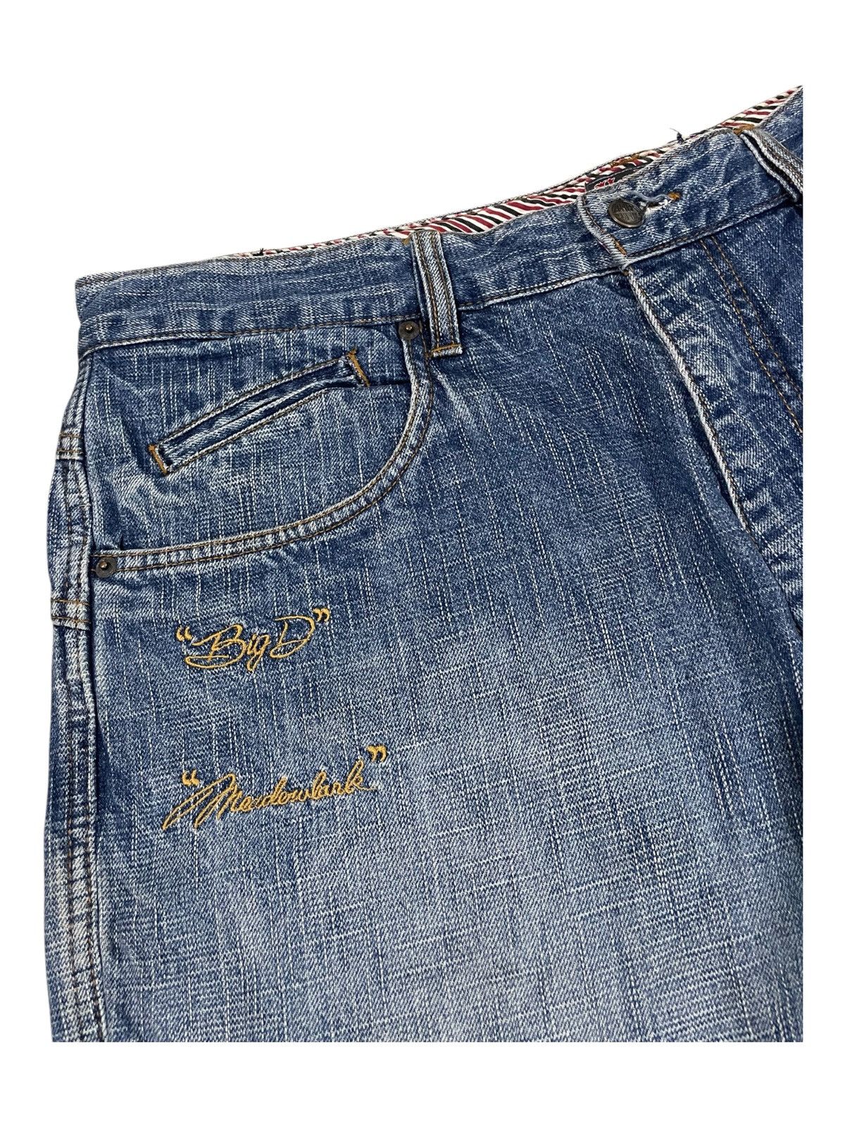 Fubu × Harlem Globetrotters × JNCO Y2K FUBU PLATINUM Harlem Globetrotters Patches Baggy Jeans Size US 34 / EU 50 - 4 Thumbnail