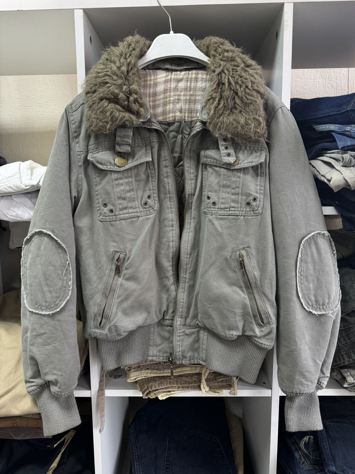 If Six Was Nine Vintage Japanese Stoned Cotton LGB Style Bomber Jacket Size US S / EU 44-46 / 1 - 1 Thumbnail