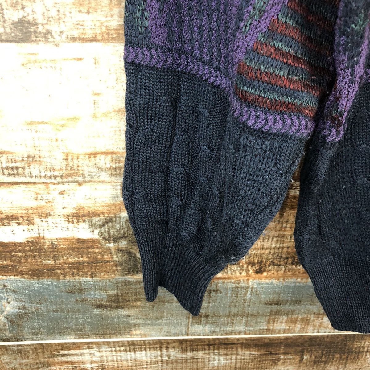 Vintage Rasoza art vintage japan Purple Knitwear #A1801 Size US M / EU 48-50 / 2 - 7 Thumbnail