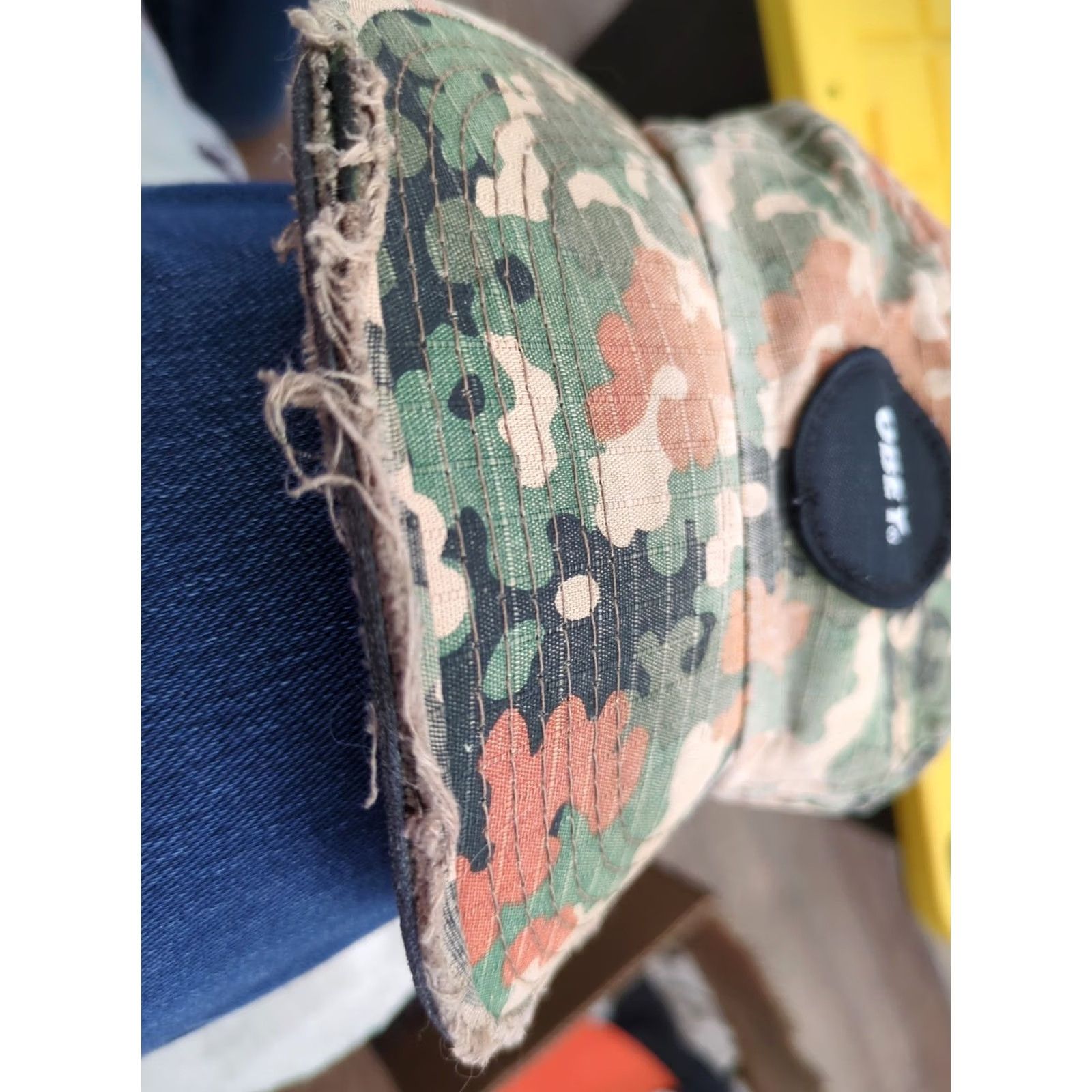 Obey OBEY Circle Patch Camo Hat Adjustable Strapback Camp Cap Mens One Size Multicolor 5 Panel Colorful Series Size ONE SIZE - 4 Thumbnail