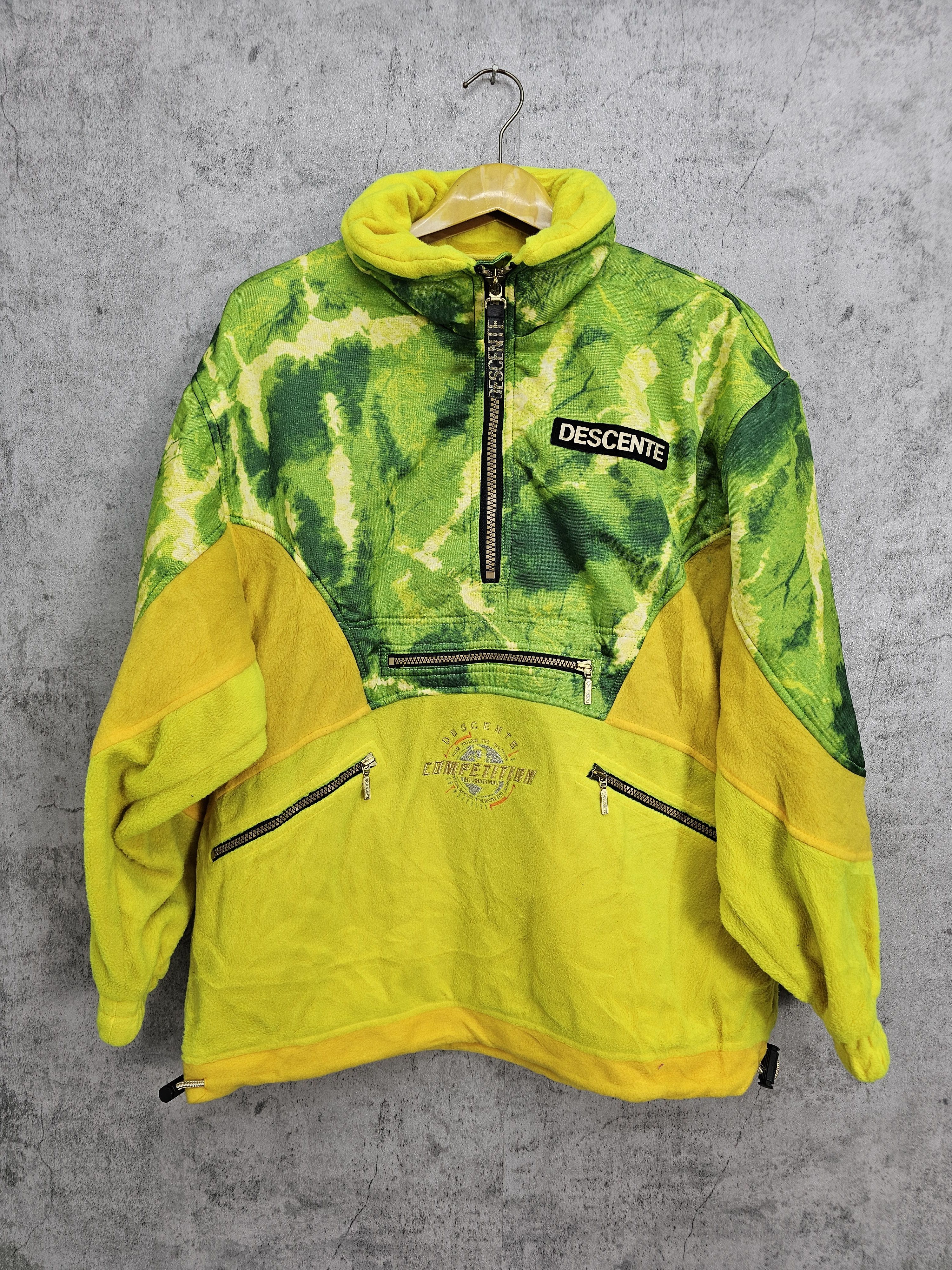 Descente Vintage DESCENTE Half Zipper Fleece Ski Hiking Jacket J0014 Size US S / EU 44-46 / 1 - 1 Thumbnail