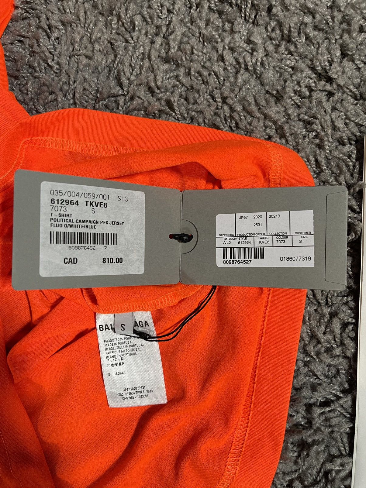 Balenciaga Balenciaga Political Campaign Logo Small Fit T-shirt Orange Size S / US 4 / IT 40 - 7 Thumbnail