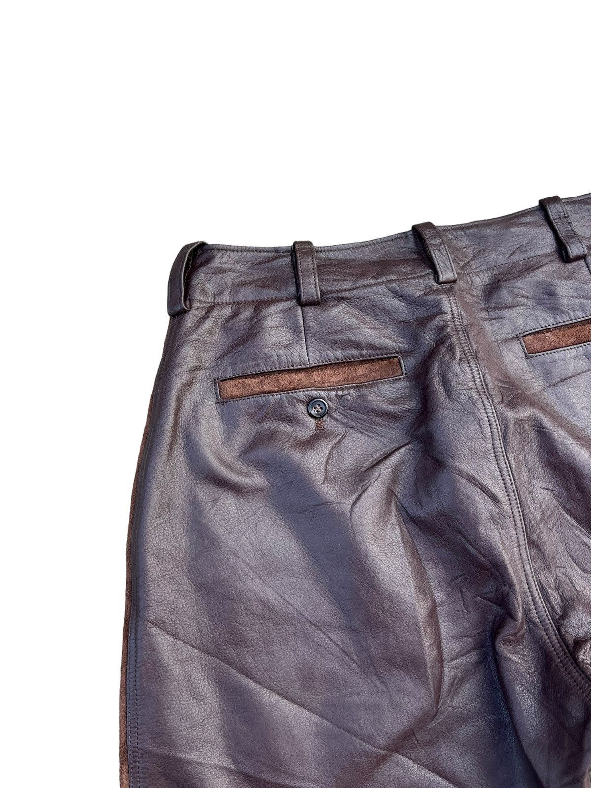 Leather Vintage KNOT Japan Hybrid Suede Calf Leather Short Pant Size US 31 - 11 Thumbnail