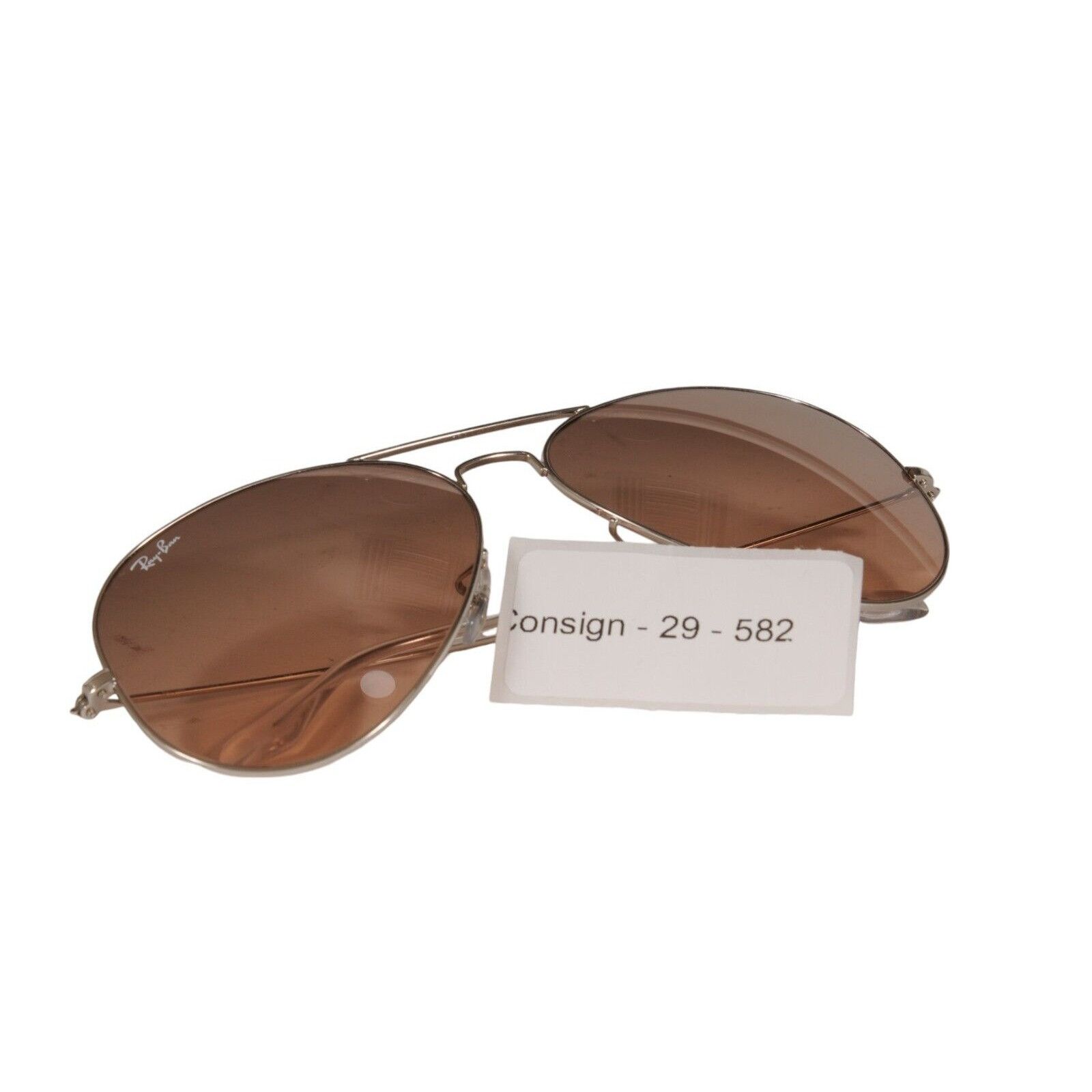 RayBan Aviator Large Metal Sunglasses Silver RB 3025 Size ONE SIZE - 9 Thumbnail