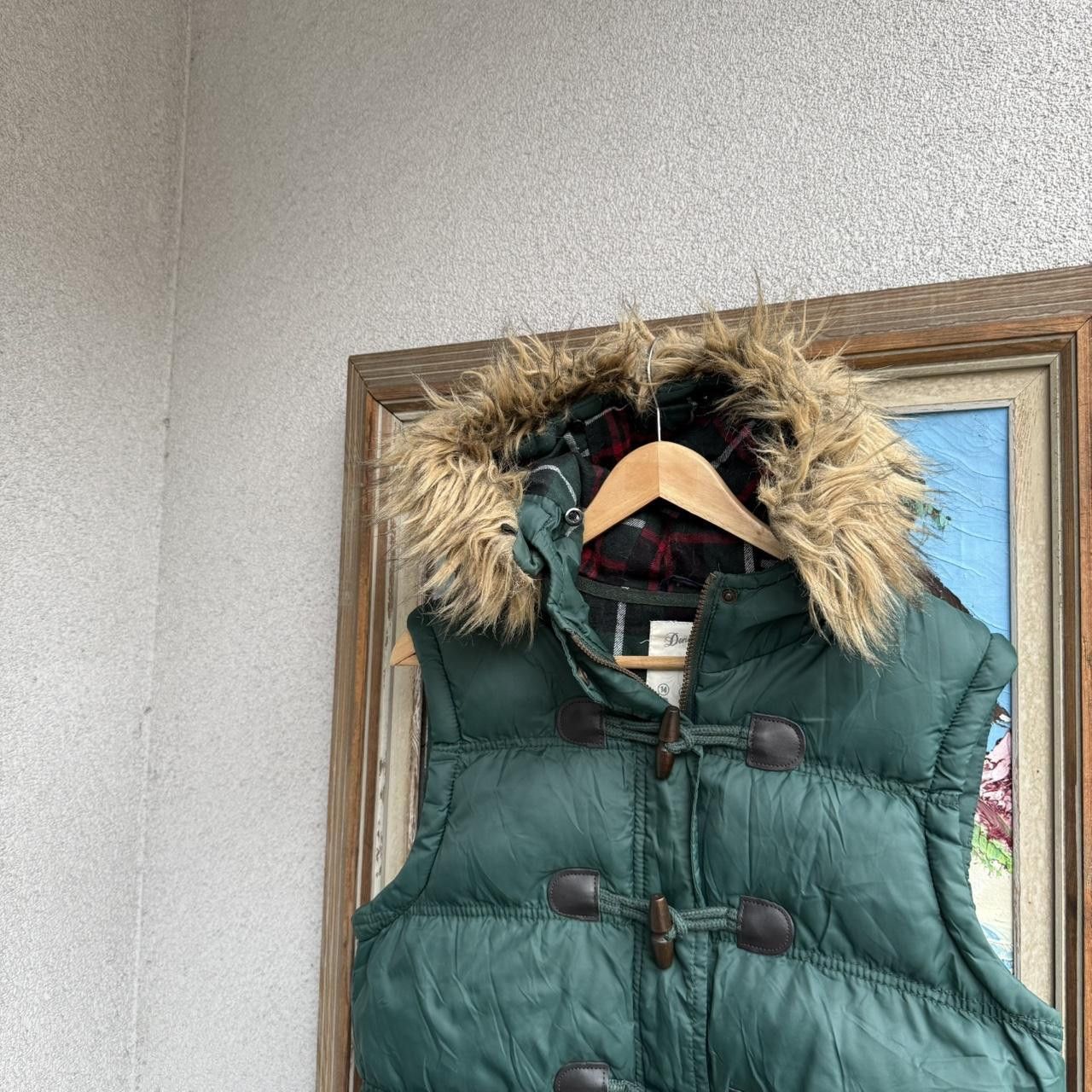 Vintage Vintage Faux Fur Vest Gilet Womans Jacket Green Size M / US 6-8 / IT 42-44 - 2 Thumbnail