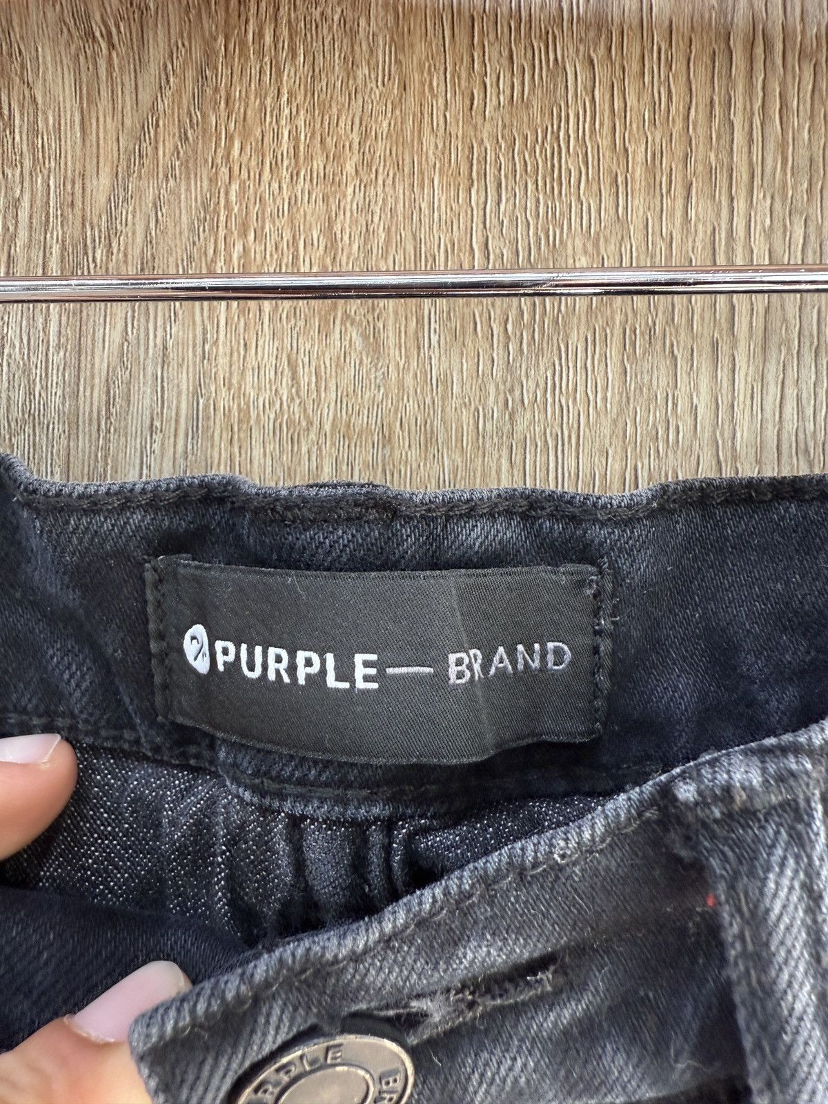 Purple Purple Black Denim Jeans Size US 32 / EU 48 - 7 Thumbnail
