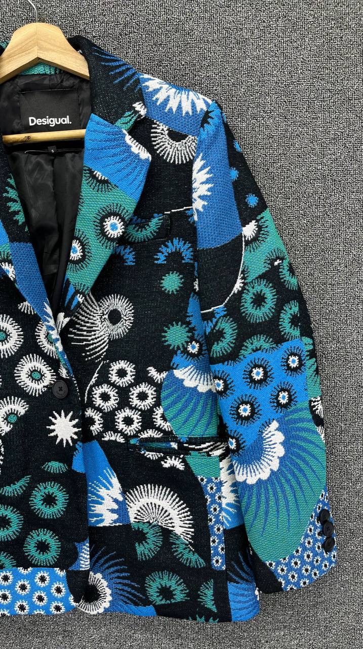 Desigual Vintage Desigual Rare Design Coat Jacket Size US S / EU 44-46 / 1 - 5 Thumbnail