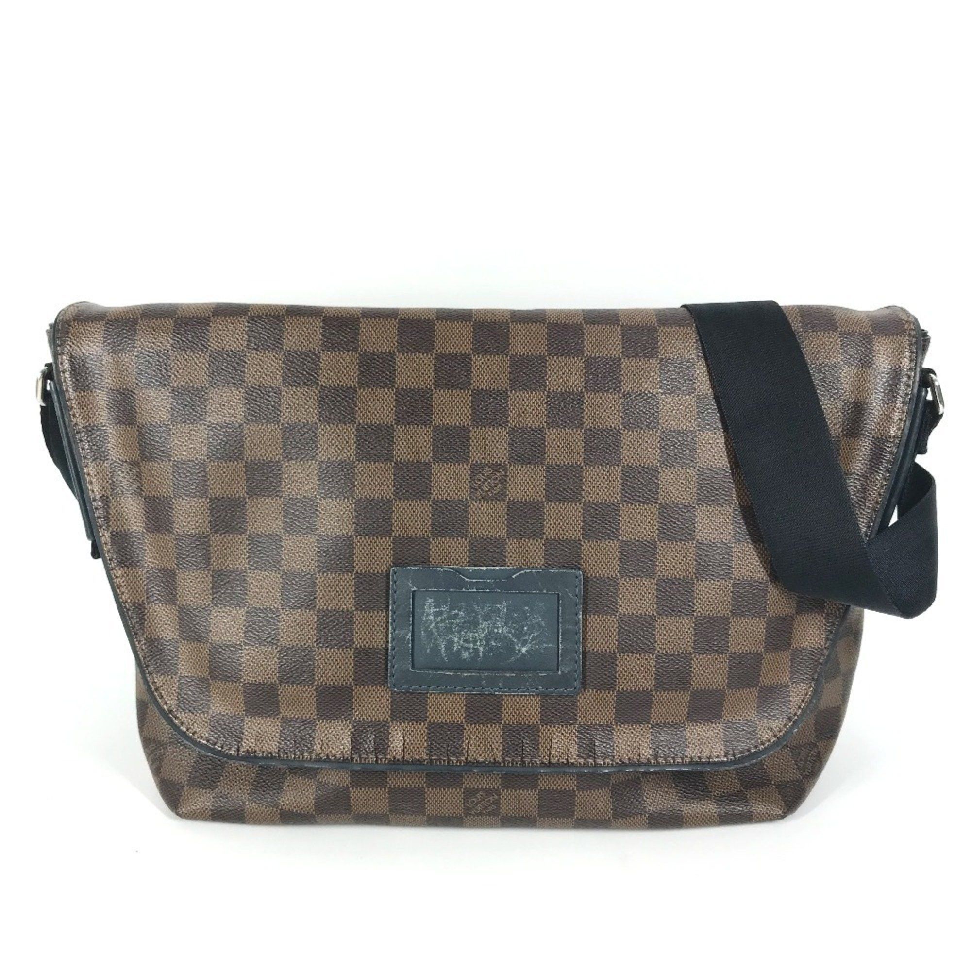 Louis Vuitton N41256 Damier Sprinter Gm Flap Bag Crossbody 2Way Messenger Shoulder Canvas Men's Women's Brown