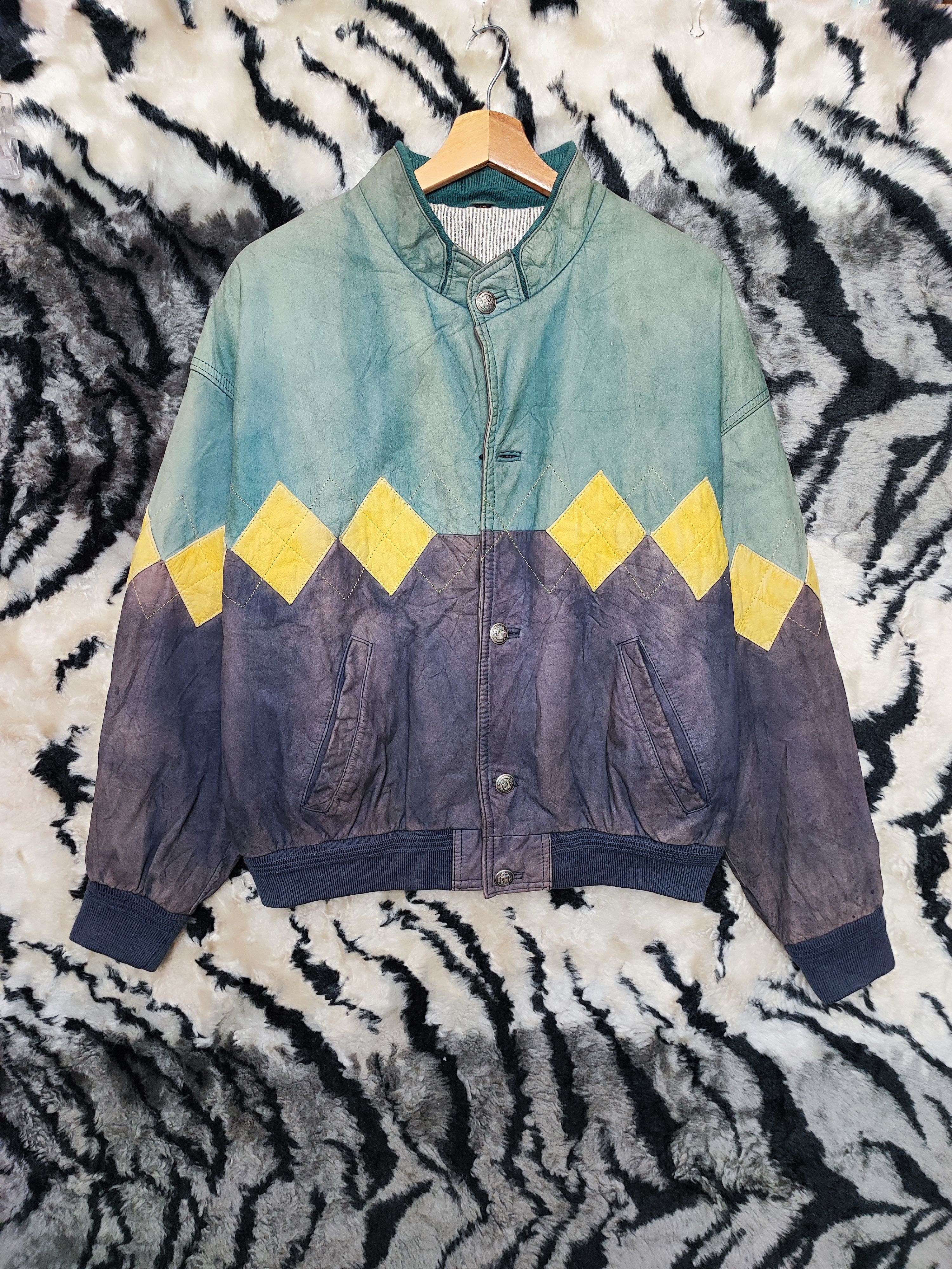 Genuine Leather Vintage 80's "Echtes Leder" Genuine Leather Motorcycle Biker Size US L / EU 52-54 / 3 - 3 Thumbnail