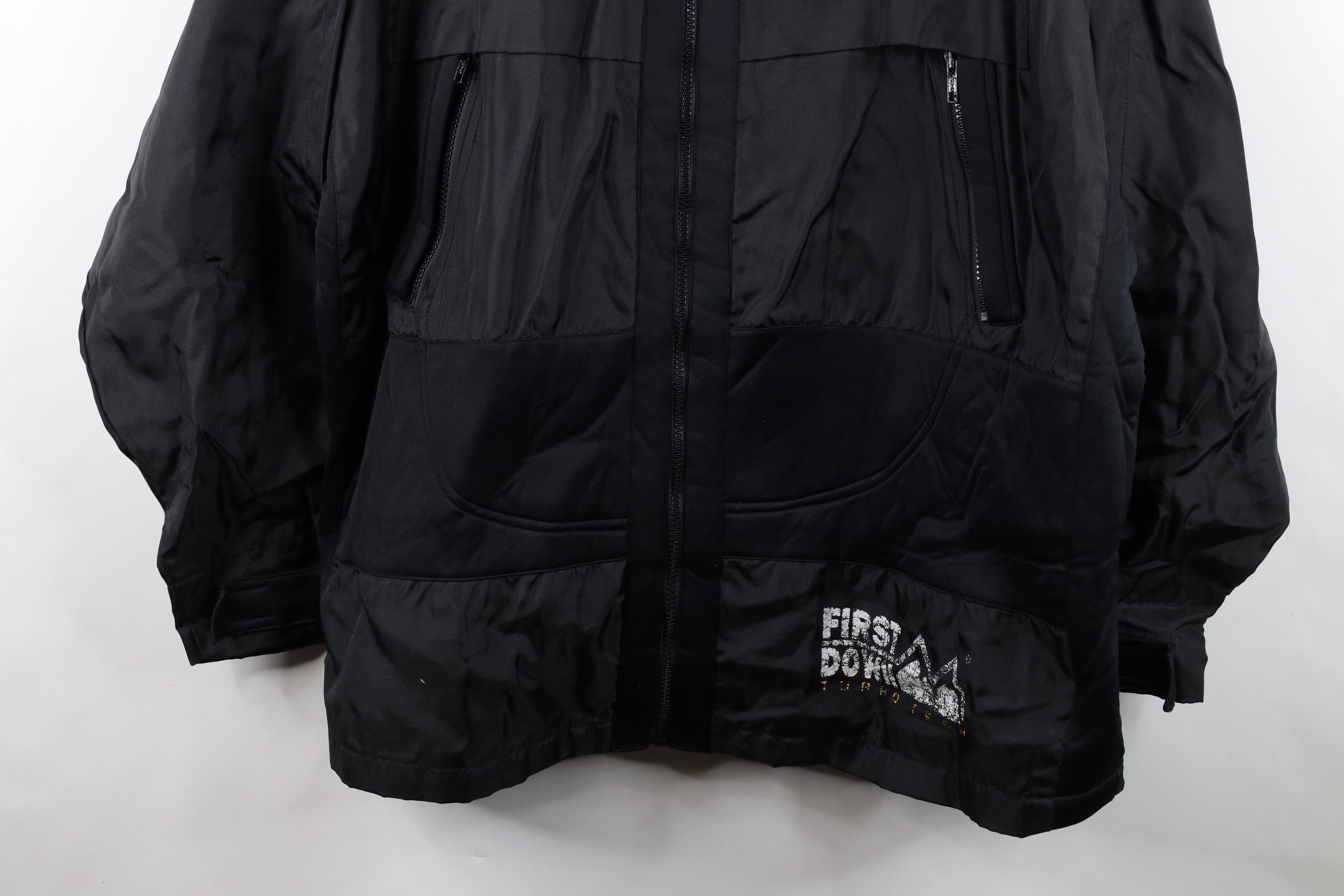 Vintage Vintage 90s Streetwear Baggy Fit Full Zip Jacket Black Size US XL / EU 56 / 4 - 3 Thumbnail