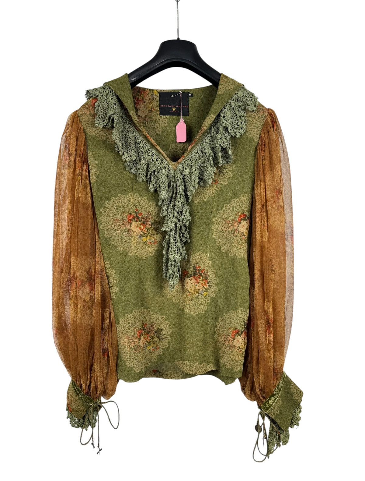 Other Shantanu Goenka Couture Printed Blouse Silk Viscose size M Size M / US 6-8 / IT 42-44 - 14 Thumbnail