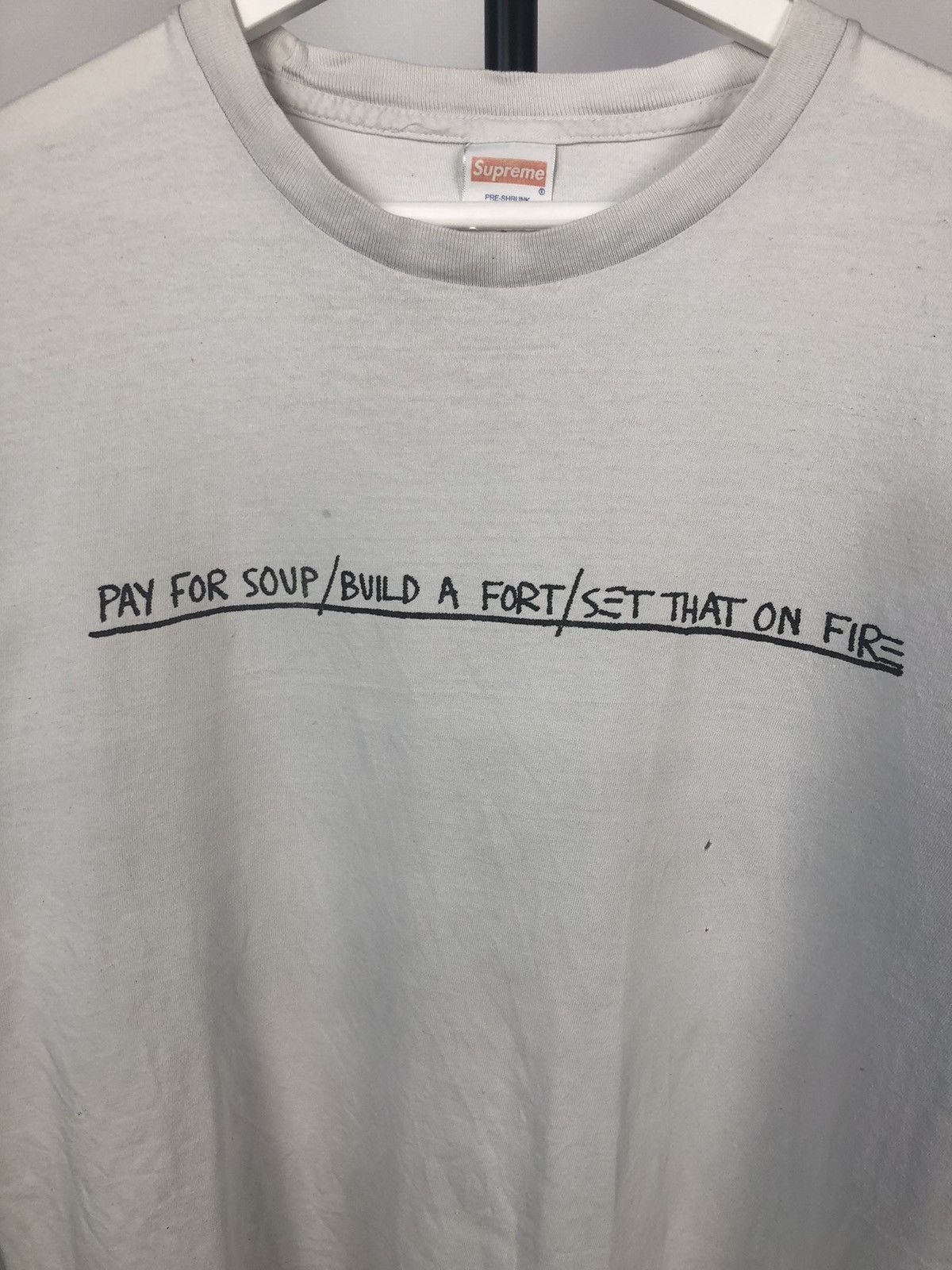 Hypebeast × Supreme Supreme vintage Pay for soup/Build A Fort/Set that on Fire🔥 Size US L / EU 52-54 / 3 - 2 Thumbnail
