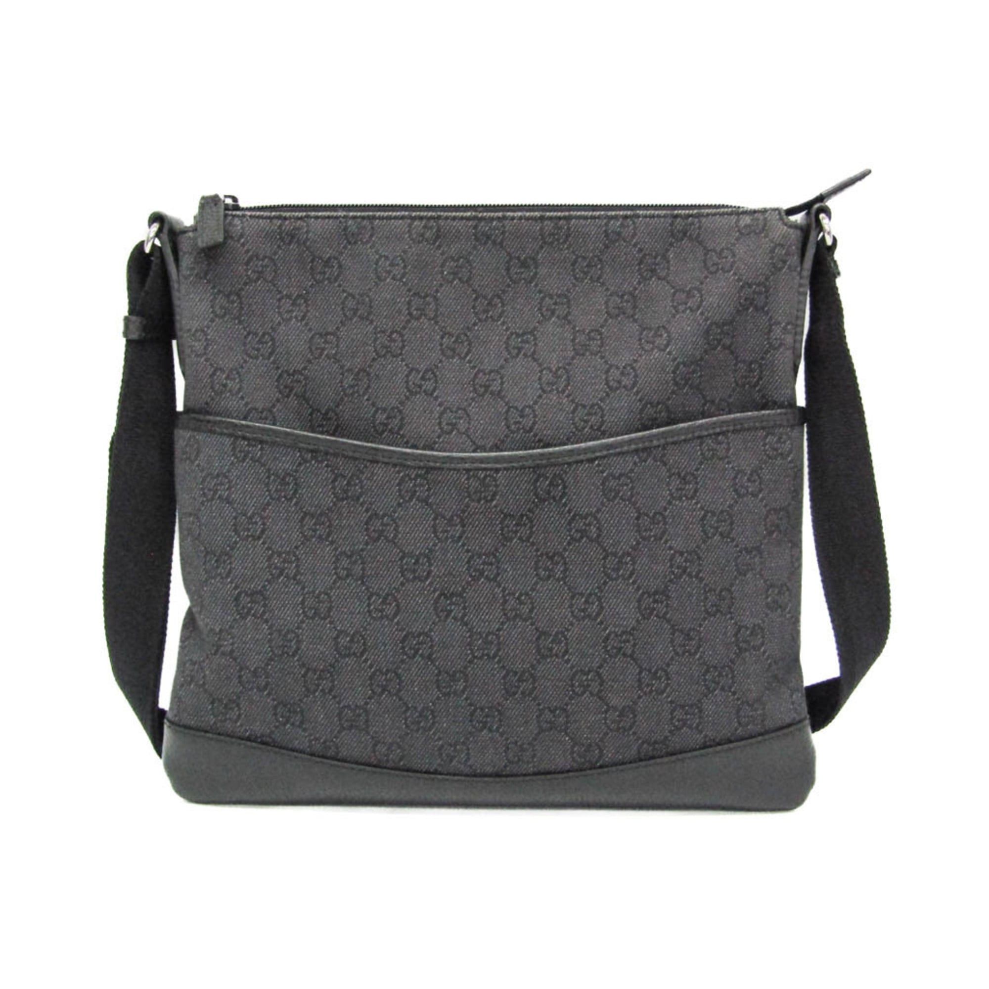 Gucci Gucci GG Canvas 509635 Women,Men GG Canvas,Leather Messenger Bag,Shoulder Bag Black Size ONE SIZE - 1 Thumbnail