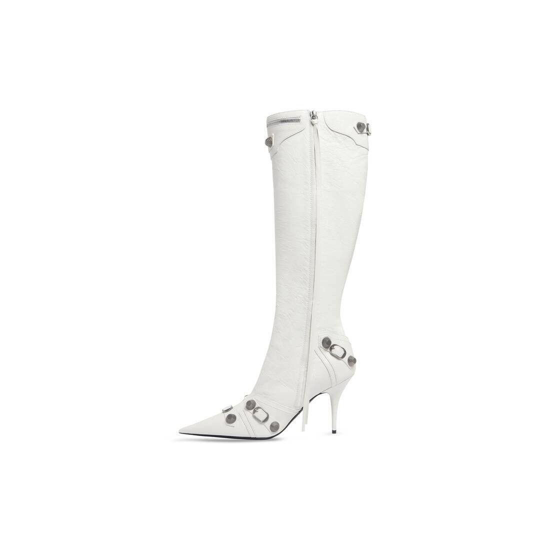 Balenciaga o1w1db10625 Cagole 90mm Boots in Optic White Size US 9.5 / IT 39.5 - 4 Thumbnail