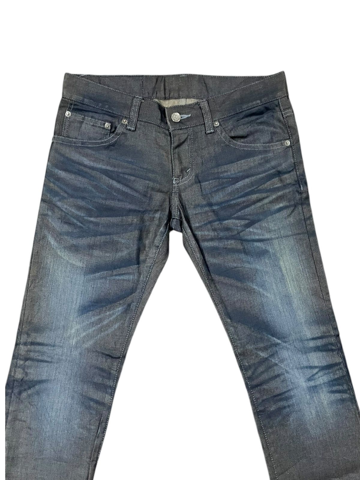 Japanese Brand Tornado Mart Stonewash Rigid Lowrise Jeans W32" x L37" Size US 32 / EU 48 - 2 Thumbnail