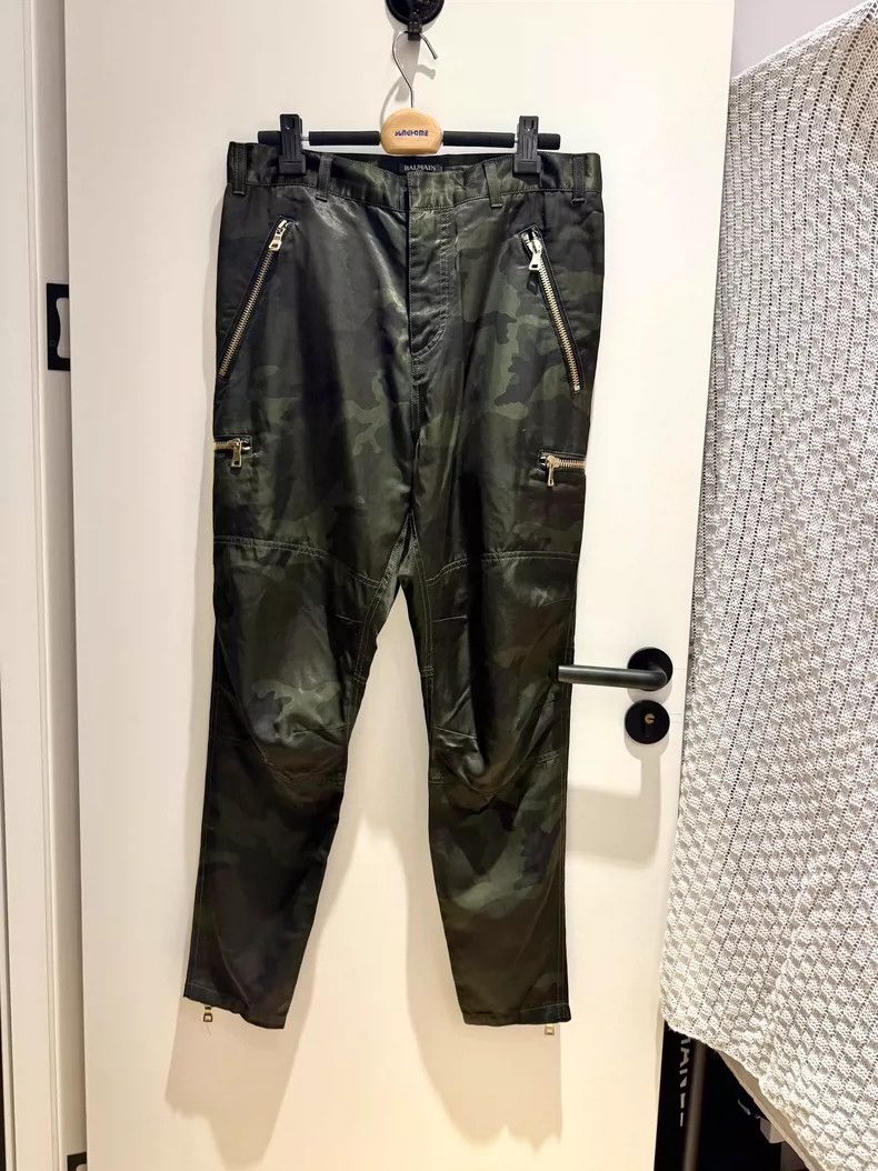 Balmain Balmain Camouflage Zip Detail Cargo Pants-dmc Size US 32 / EU 48 - 1 Thumbnail