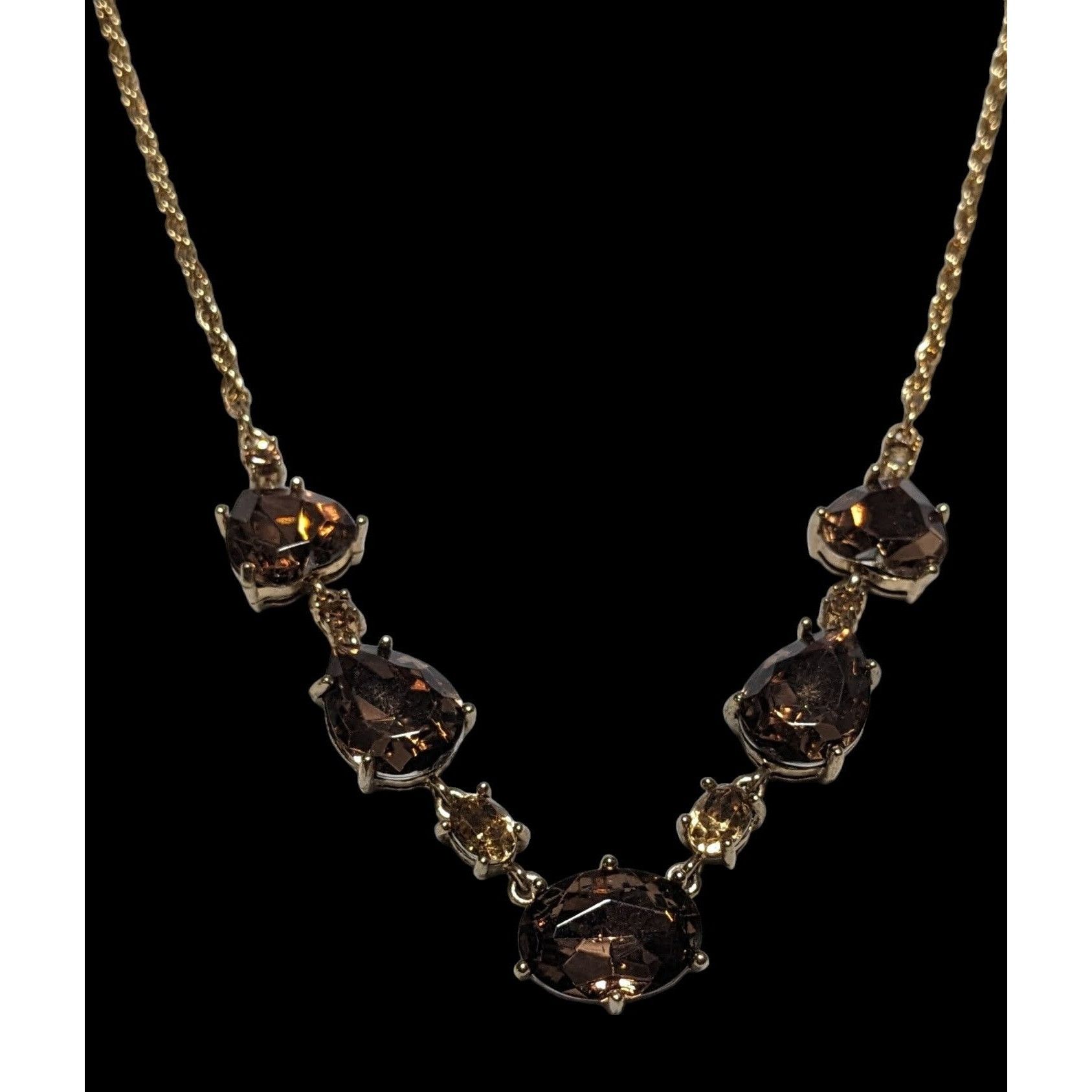 Other Elegant Brown Glass Necklace Size ONE SIZE - 5 Thumbnail