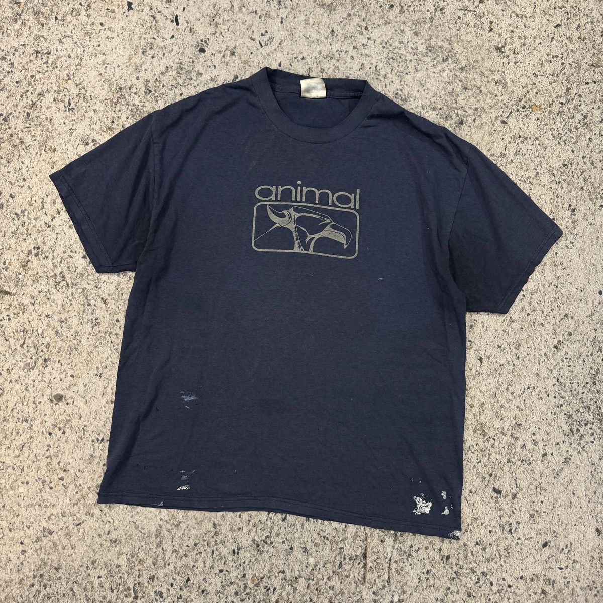 Vintage 90s Thrashed Dirty Stained Animal BMX Tee ERD Grunge Size US L / EU 52-54 / 3 - 4 Thumbnail