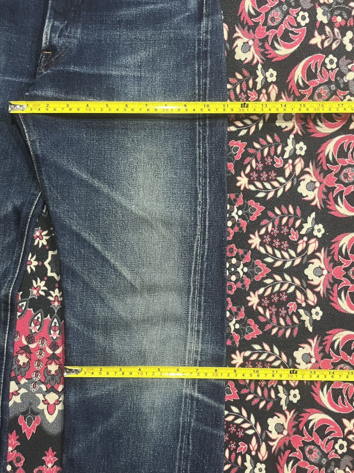 Denime Vintage Denime Blue Faded Washed Distressed Selvedge Jeans Size US 30 / EU 46 - 18 Thumbnail