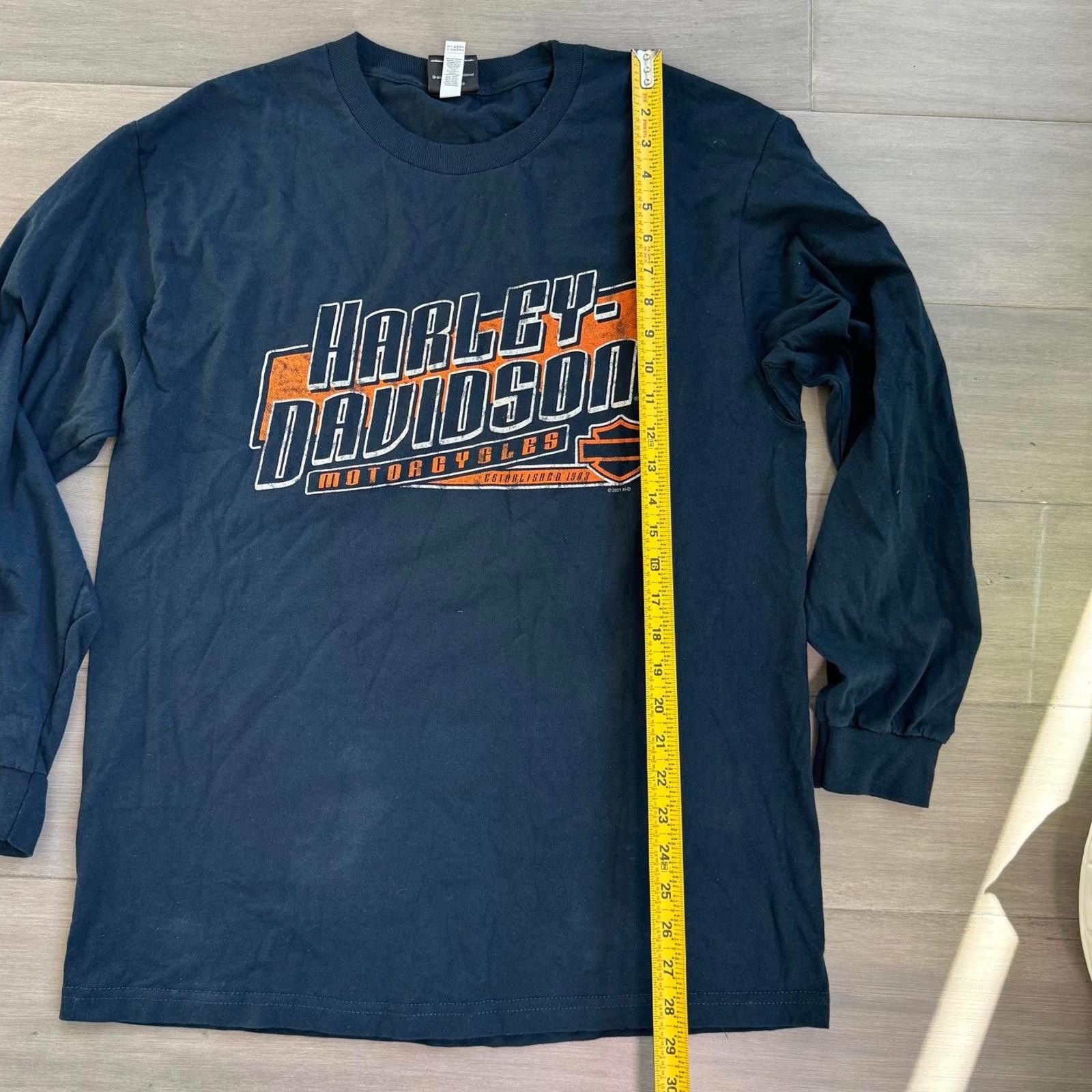 Harley Davidson Harley-Davidson Long Sleeve Graphic T-Shirt Size L Size US L / EU 52-54 / 3 - 3 Thumbnail