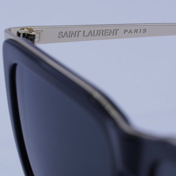 Saint Laurent Paris Saint Laurent SL 765 001 Sunglasses Black/Gold Square Frame Size ONE SIZE - 6 Thumbnail