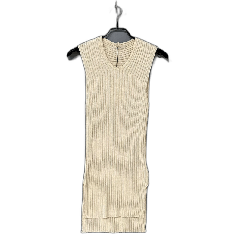 Celine Long Sleeved Knit Dress in OffWhite Size M / US 6-8 / IT 42-44 - 1 Thumbnail