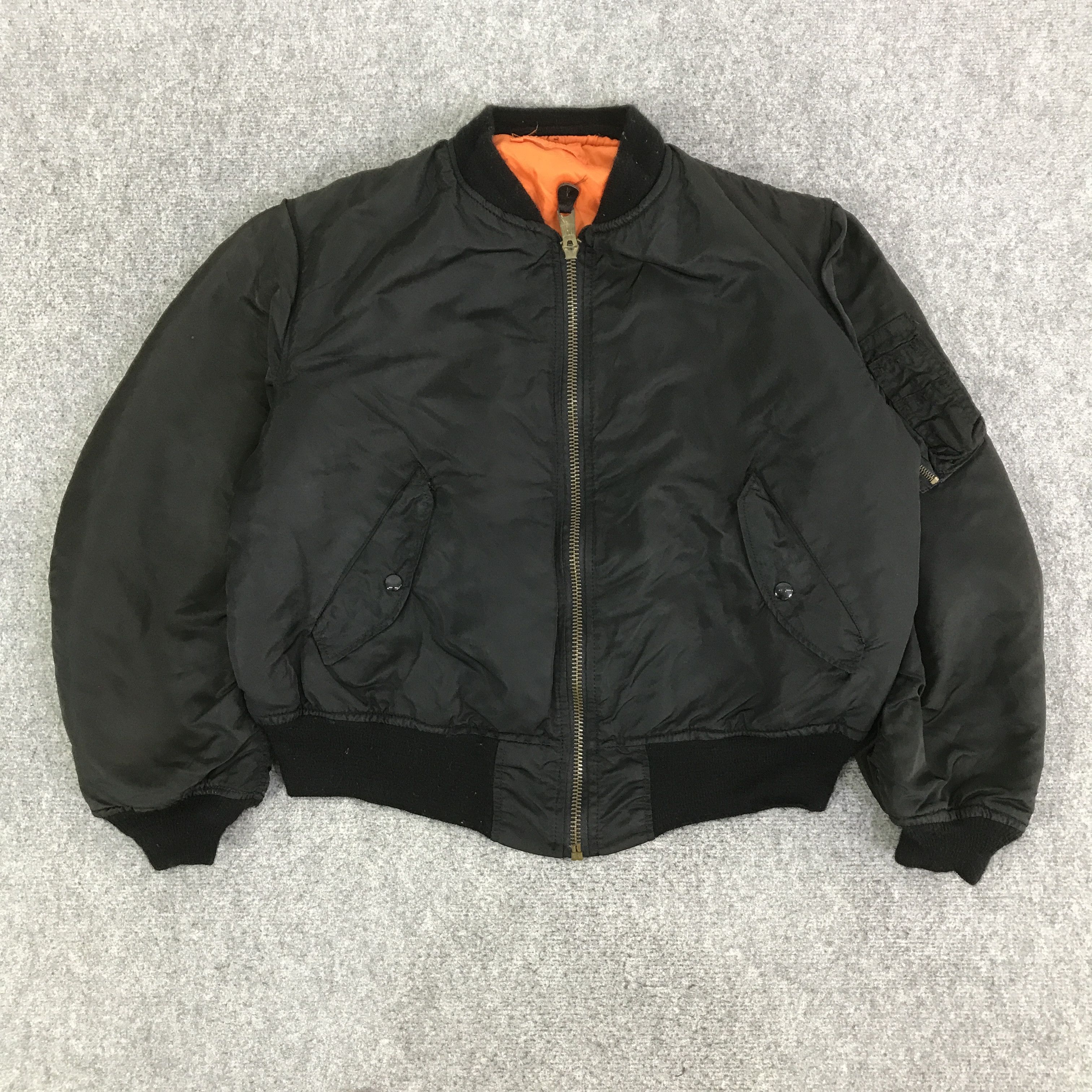 Alpha Industries ALPHA INDUSTRIES BLACK BOMBERS JACKET K120B8 Size US L / EU 52-54 / 3 - 1 Thumbnail