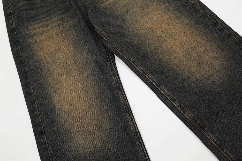 Japanese Brand × Jean Men's oversize distressed straight-leg loose washed jeans Size US 32 / EU 48 - 6 Thumbnail