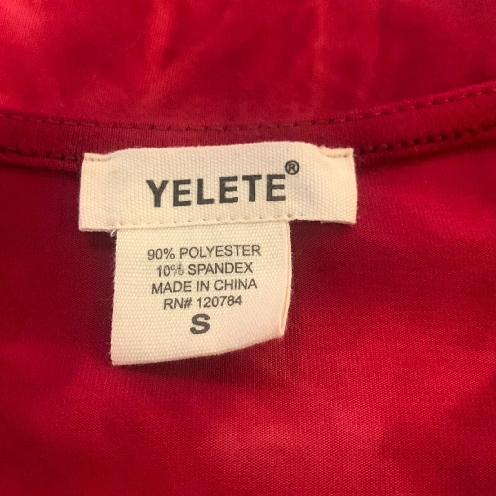 Vintage Yelete red stretch wiggle bodycon sexy dress Size S / US 4 / IT 40 - 8 Thumbnail