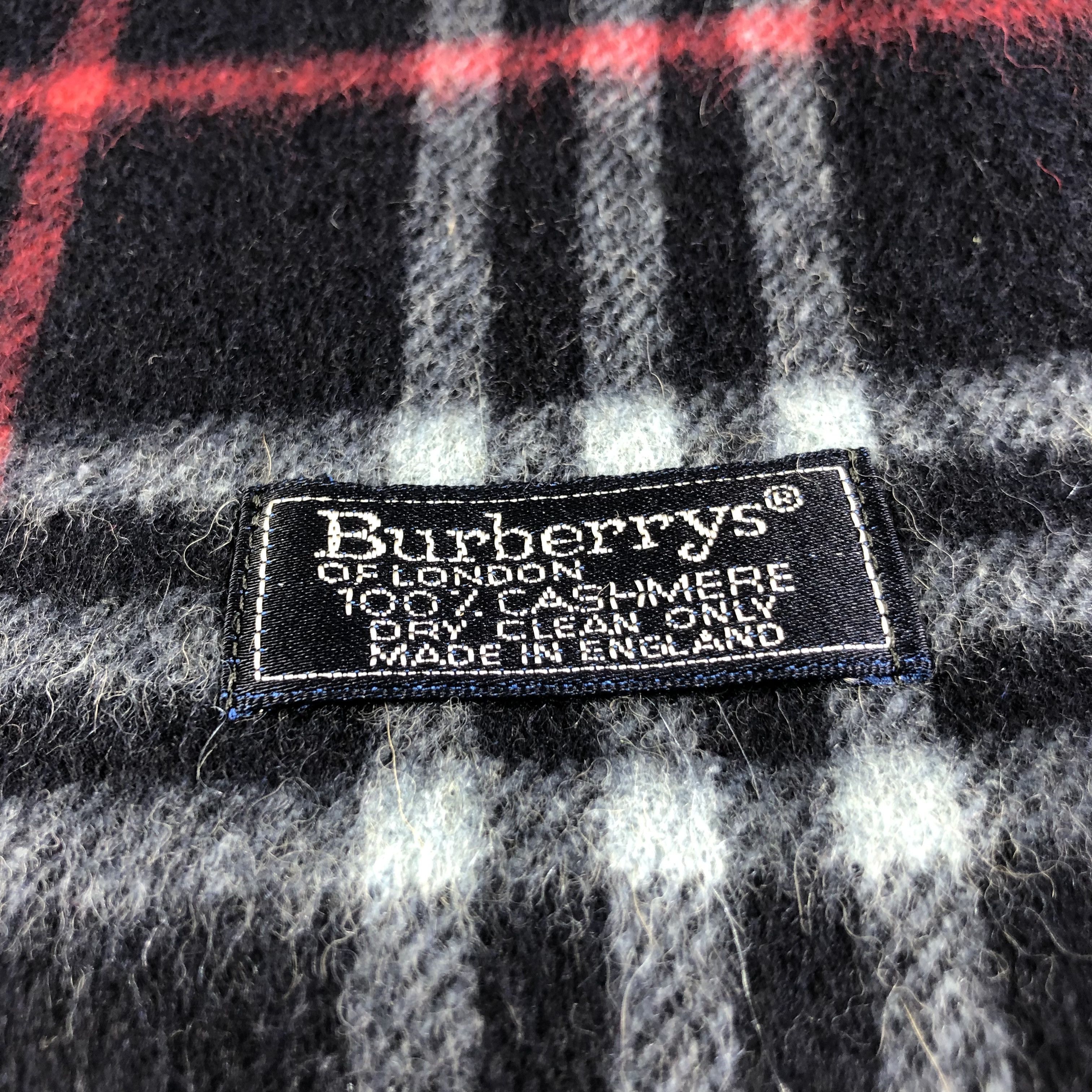 Burberry Burberrys Blue Nova Check Cashmere Scarf Muffler V1625 Size ONE SIZE - 4 Thumbnail
