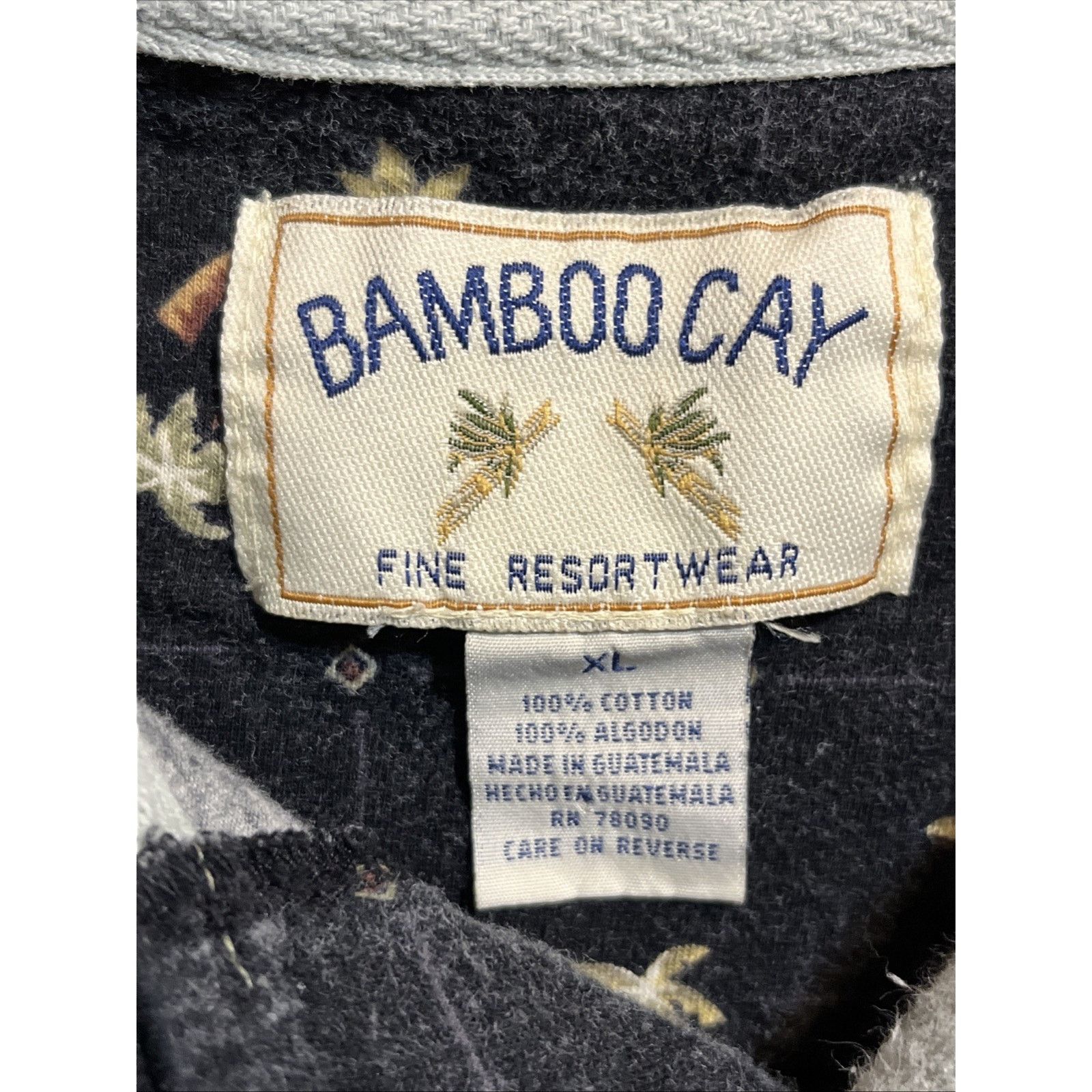 Other Bamboo Cay Polo Shirt Men’s XL Black Floral Hawaiian SS Size US XL / EU 56 / 4 - 3 Thumbnail