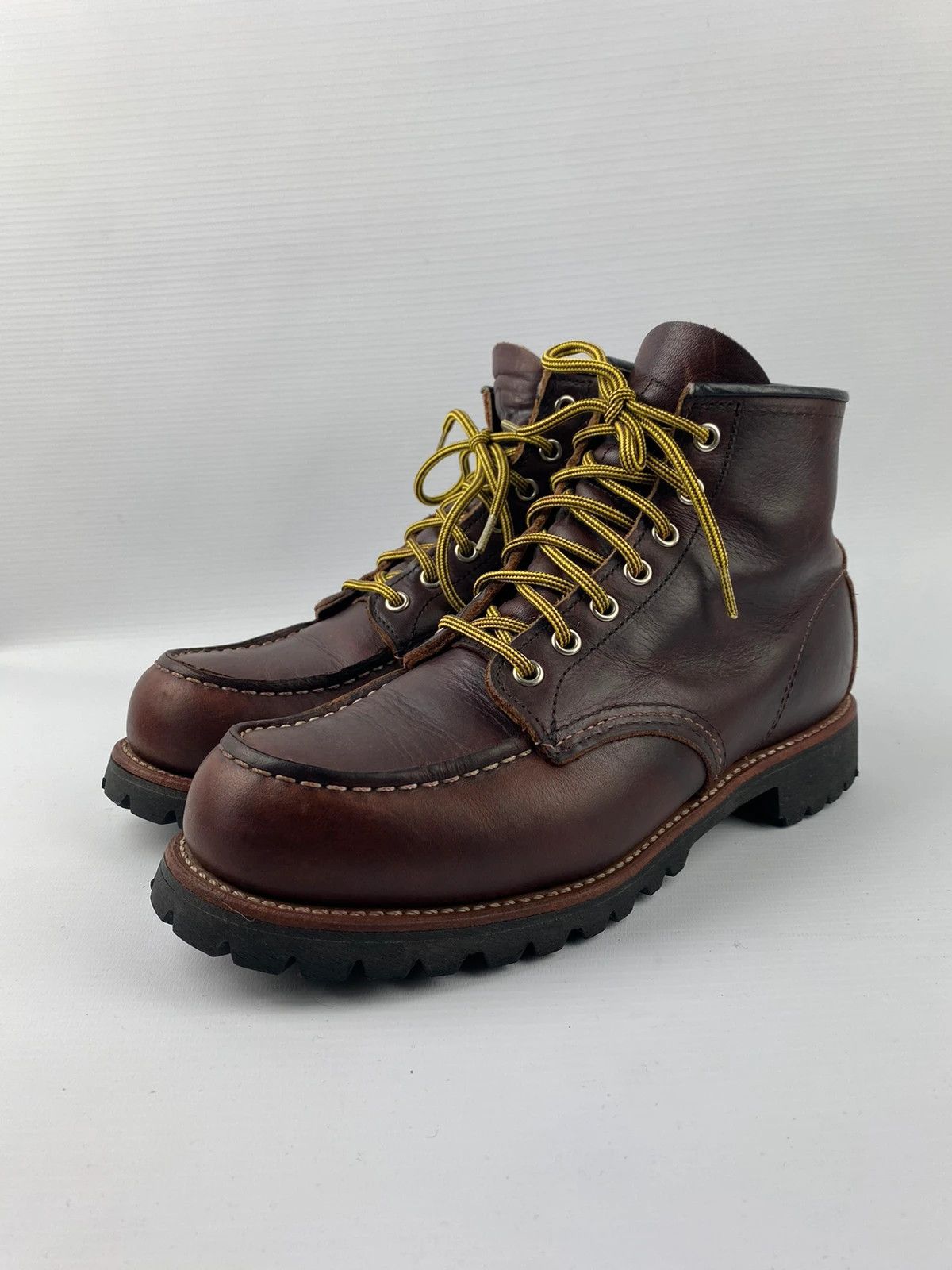 Leather × Red Wing Red Wing Roughneck Moc Toe Work Boots 8146 made in usa Size US 8.5 / EU 41-42 - 2 Thumbnail