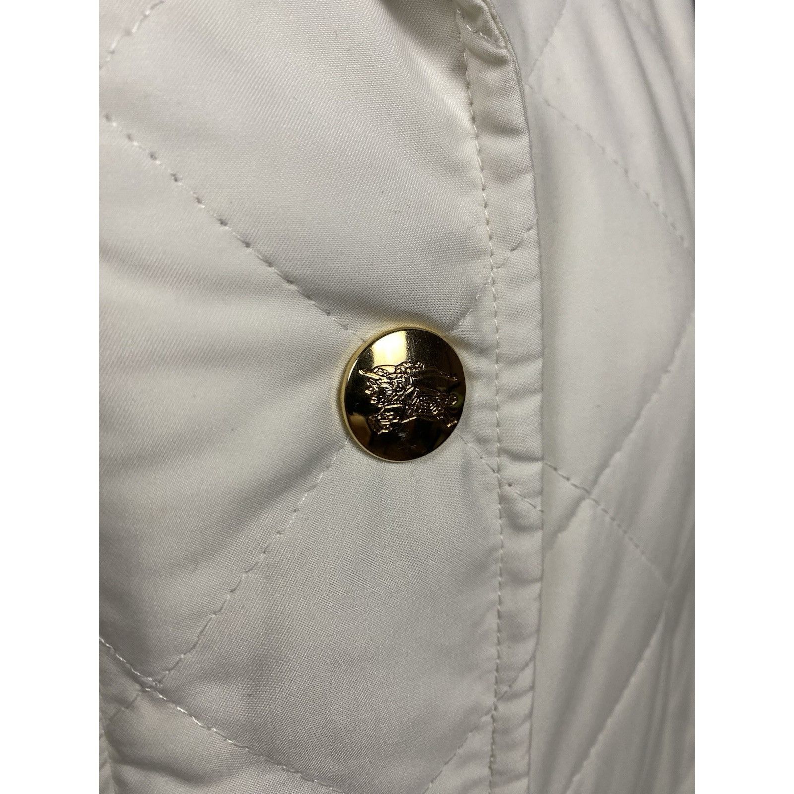 Burberry Burberry Nova Check Vintage Women's White Beige Quilted Jack Size XS / US 0-2 / IT 36-38 - 9 Thumbnail