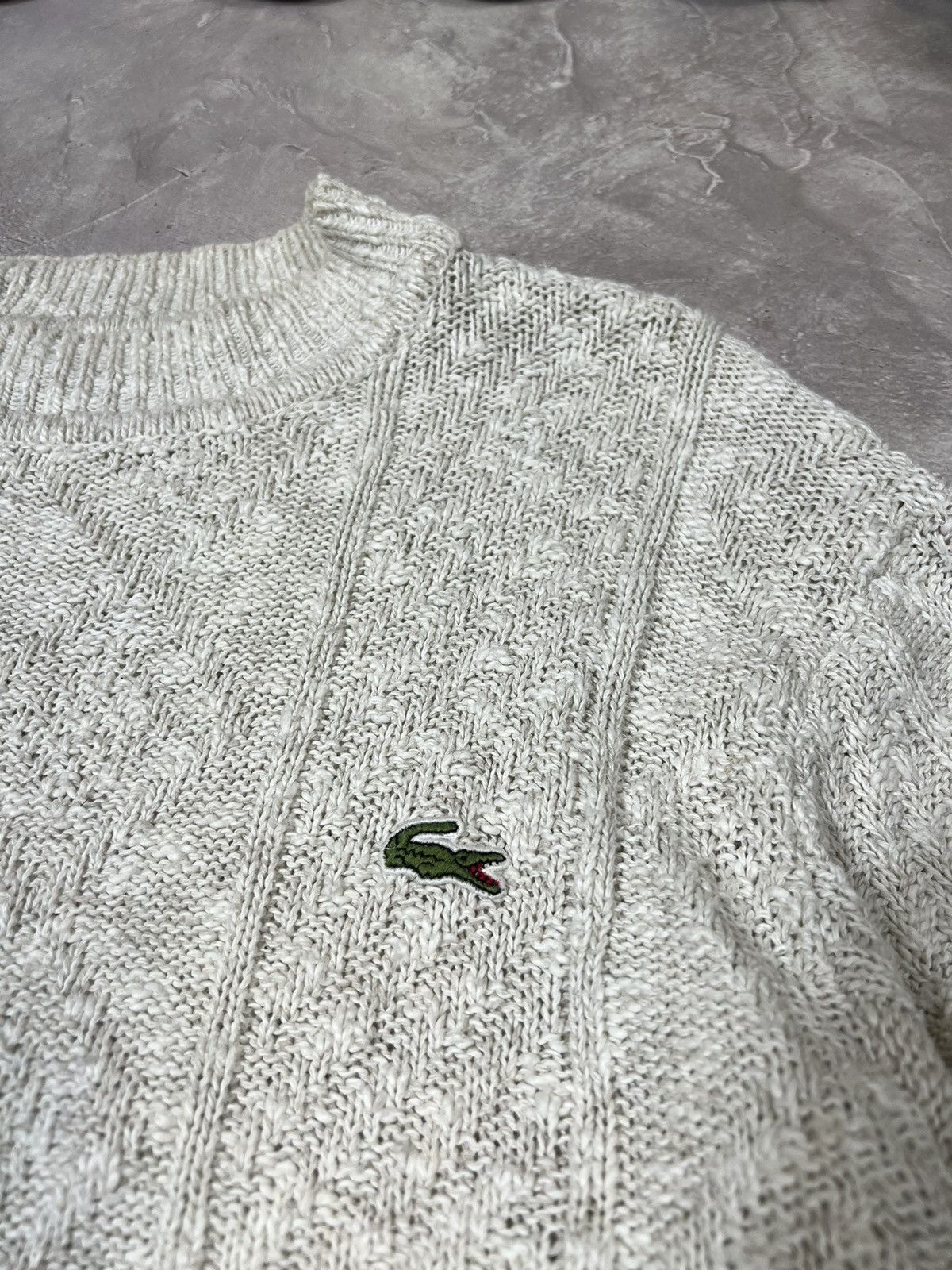 Lacoste Vintage 90s Lacoste knit Y2k sweater Size US XL / EU 56 / 4 - 3 Thumbnail