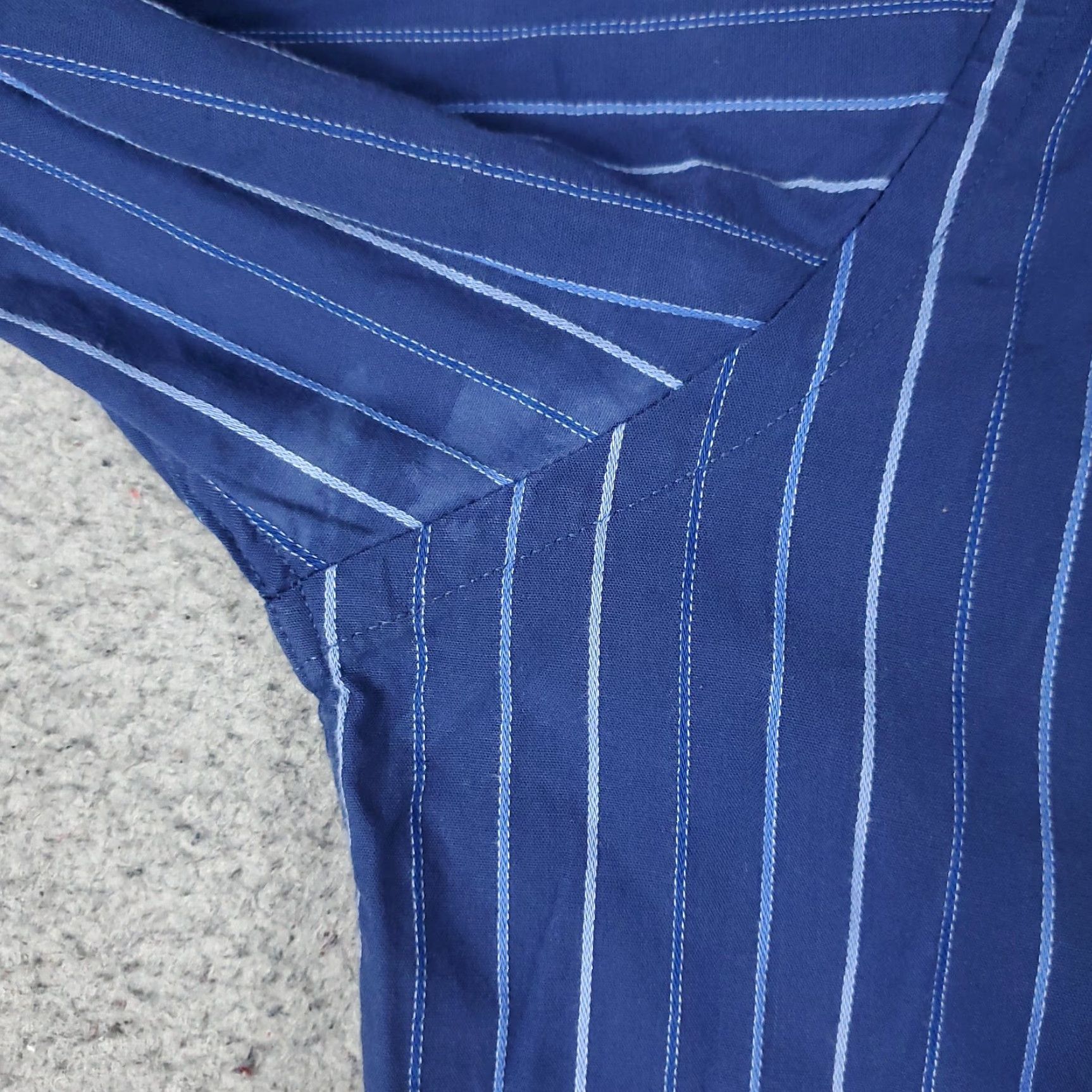 Tommy Hilfiger Tommy Hilfiger Shirt Mens Medium Blue Stripe French Cuff Button-Up Long Sleeve Cotton Size US M / EU 48-50 / 2 - 4 Thumbnail