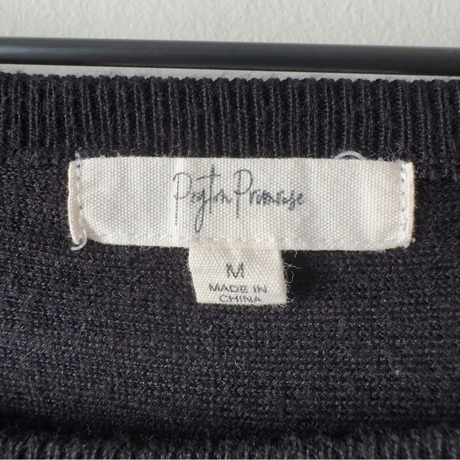 Other Peyton Primrose Ribbed Black Sweater Long Sleeve Oversized M Size M / US 6-8 / IT 42-44 - 6 Thumbnail
