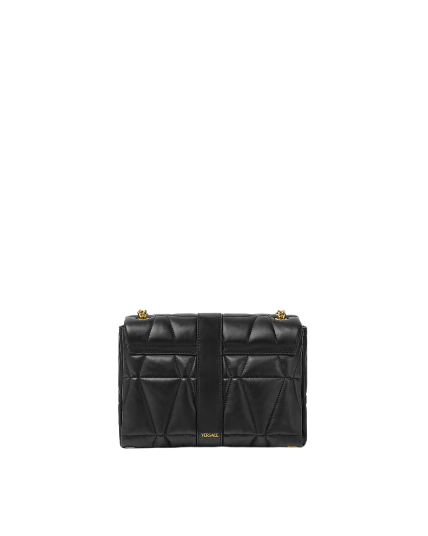 Versace VERSACE Kleio Black Quilted Leather Shoulder Bag NWT Auth Size ONE SIZE - 4 Thumbnail