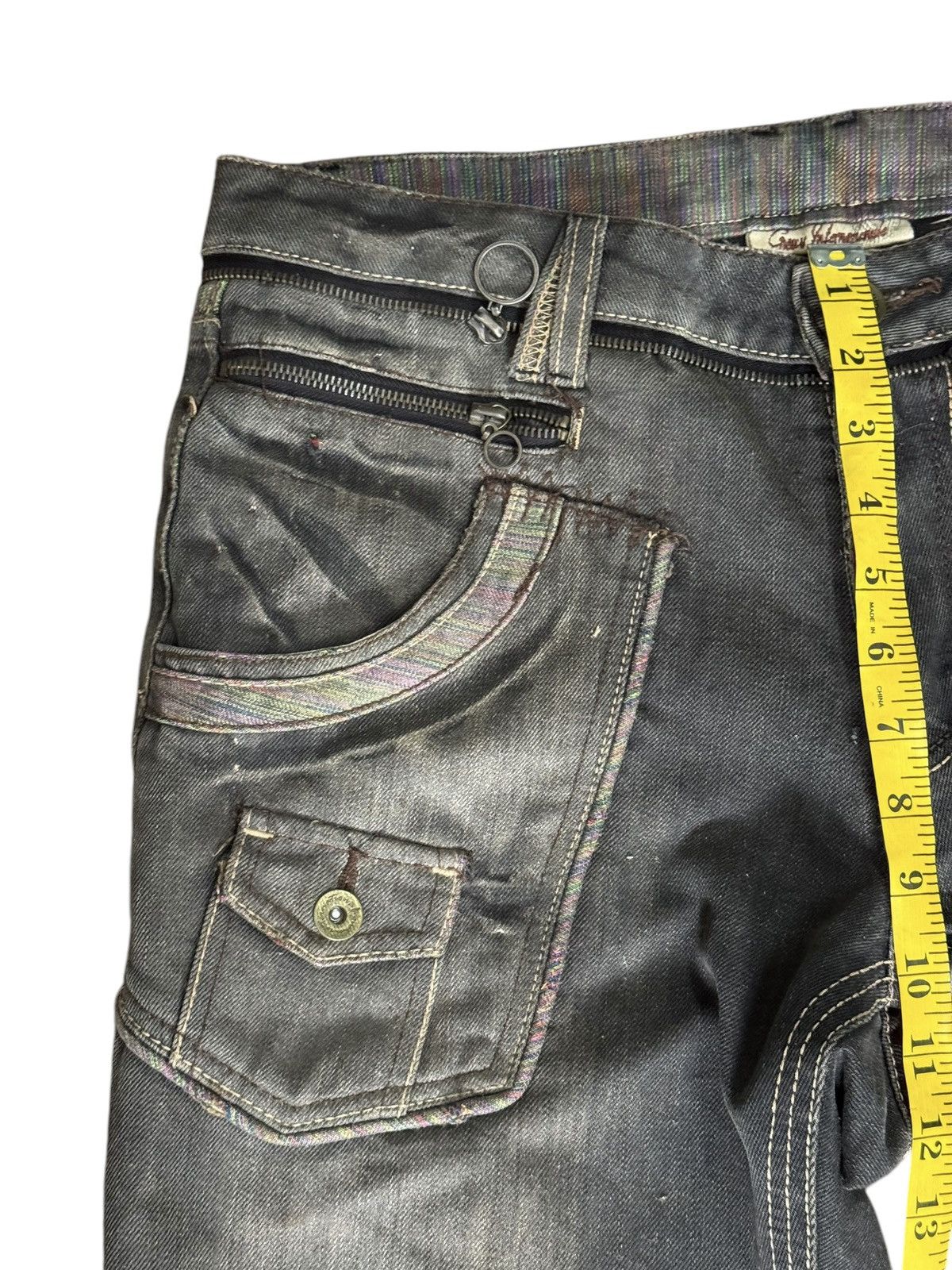 Japanese Brand × Le Grande Bleu (L.G.B.) PUNK EMO DESIGN MULTI ZIPPER DISTRESSED SUNFADED LGB STYLE Size US 34 / EU 50 - 12 Thumbnail