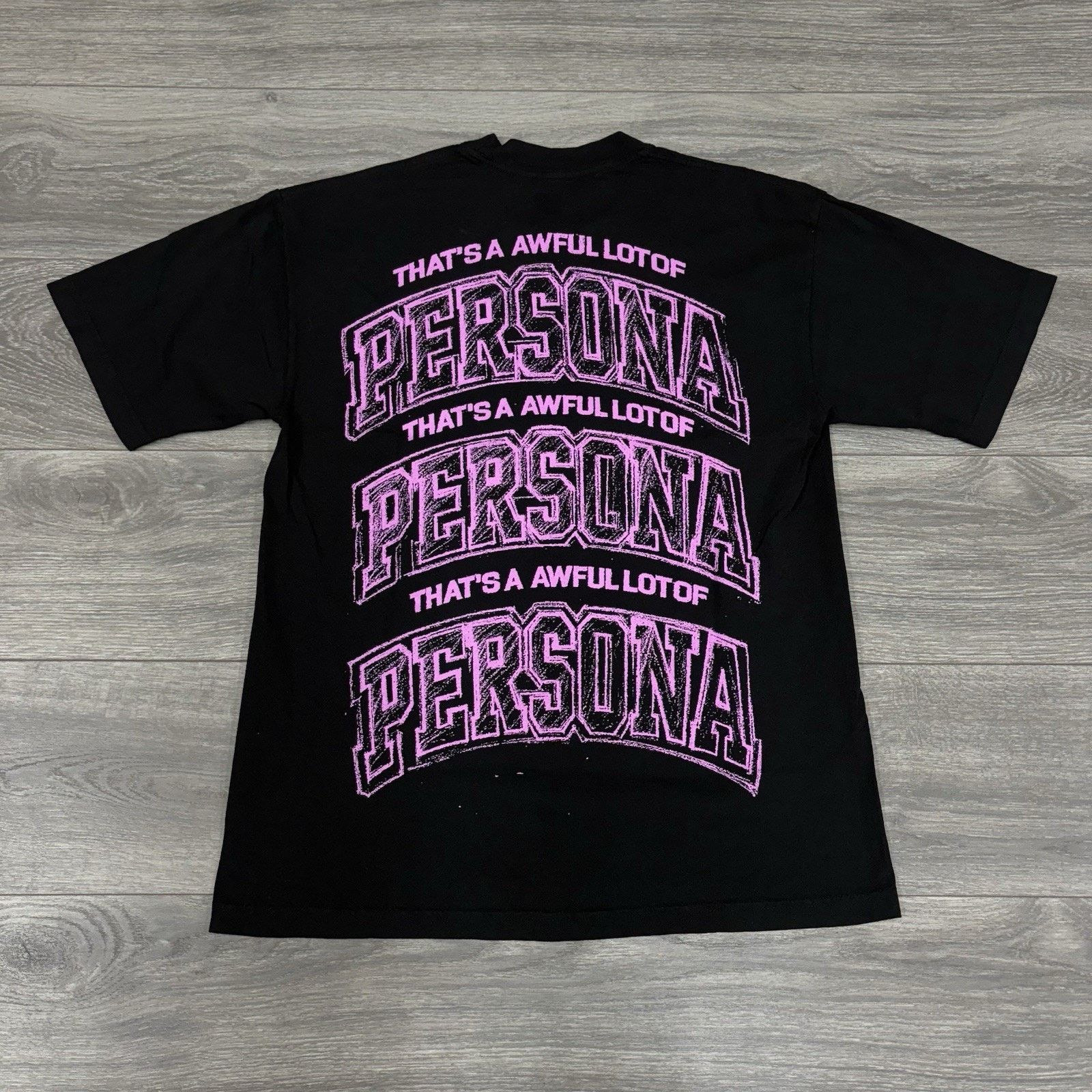 Awful Lot of Cough Syrup Awful Lot Of Cough Syrup X Persona T-Shirt ' Pink ' | NEW! Size US M / EU 48-50 / 2 - 7 Thumbnail
