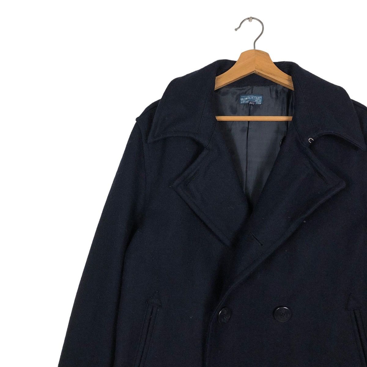 Japanese Brand 🔥Double Collar Biker Jacket Union Blue Traps Issey Miyake Size US XL / EU 56 / 4 - 6 Thumbnail
