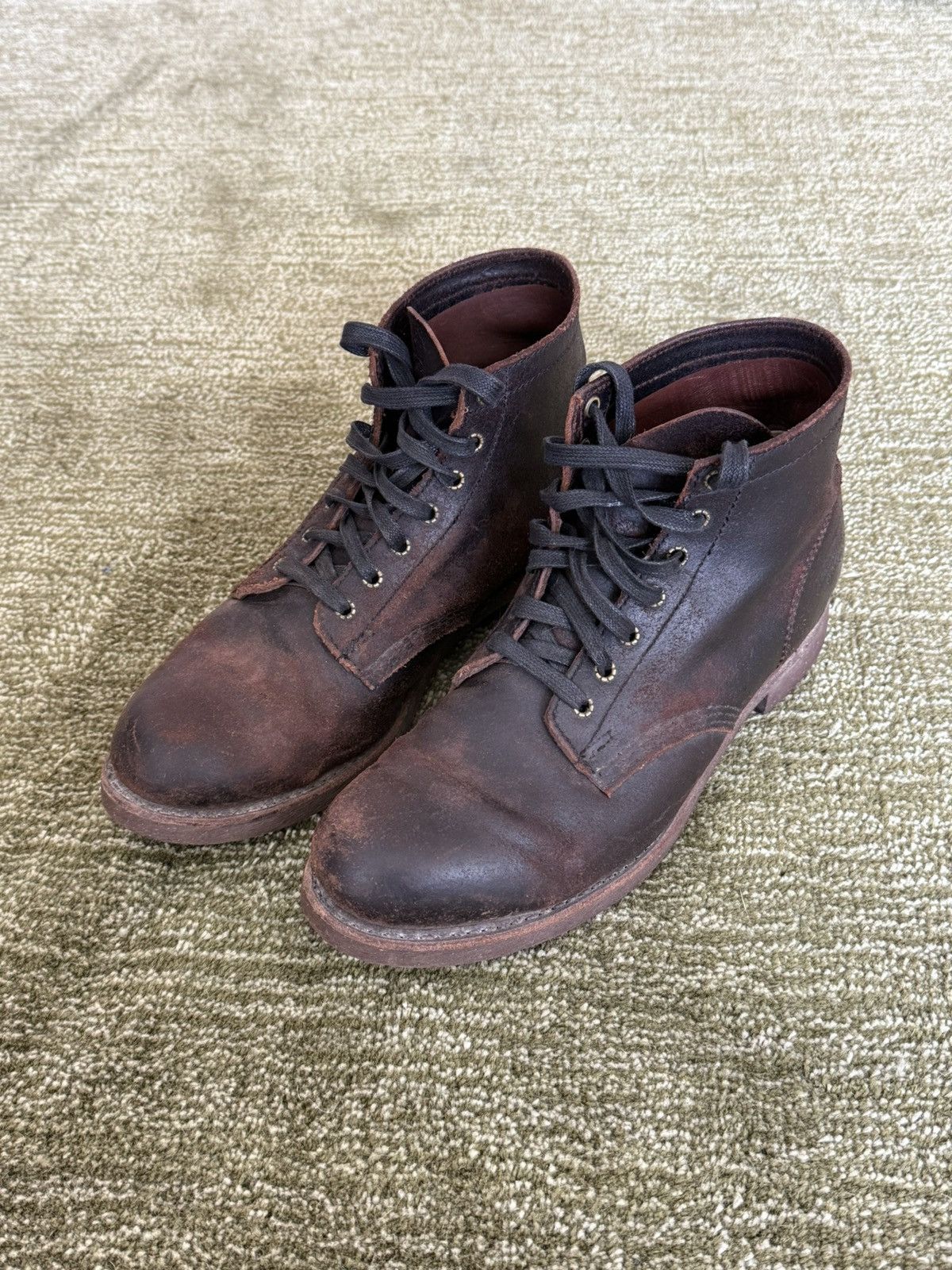 Frye Frye Prison Boots - Brown US10 Size US 10 / EU 43 - 1 Thumbnail