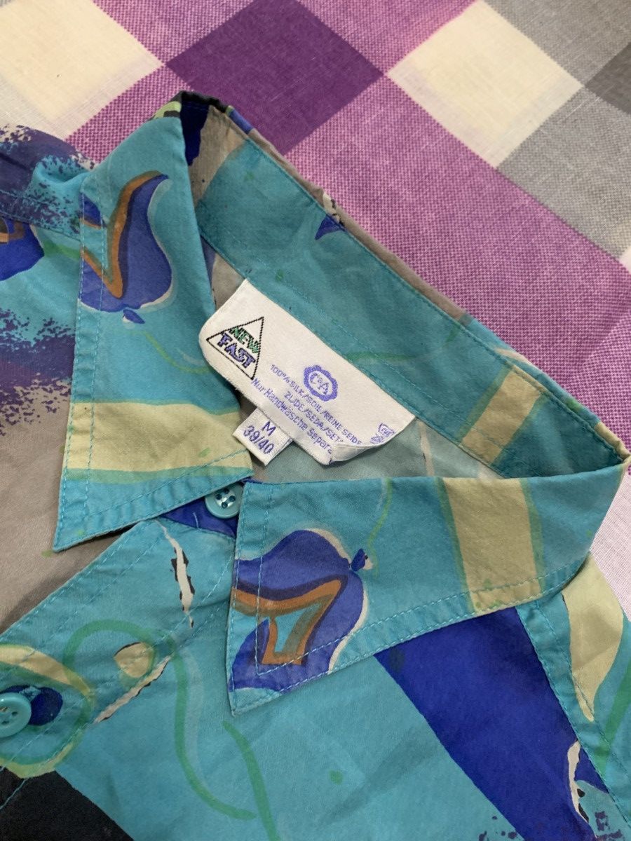C&A C & A Shirt 100% Silk Vintage Size US M / EU 48-50 / 2 - 2 Thumbnail
